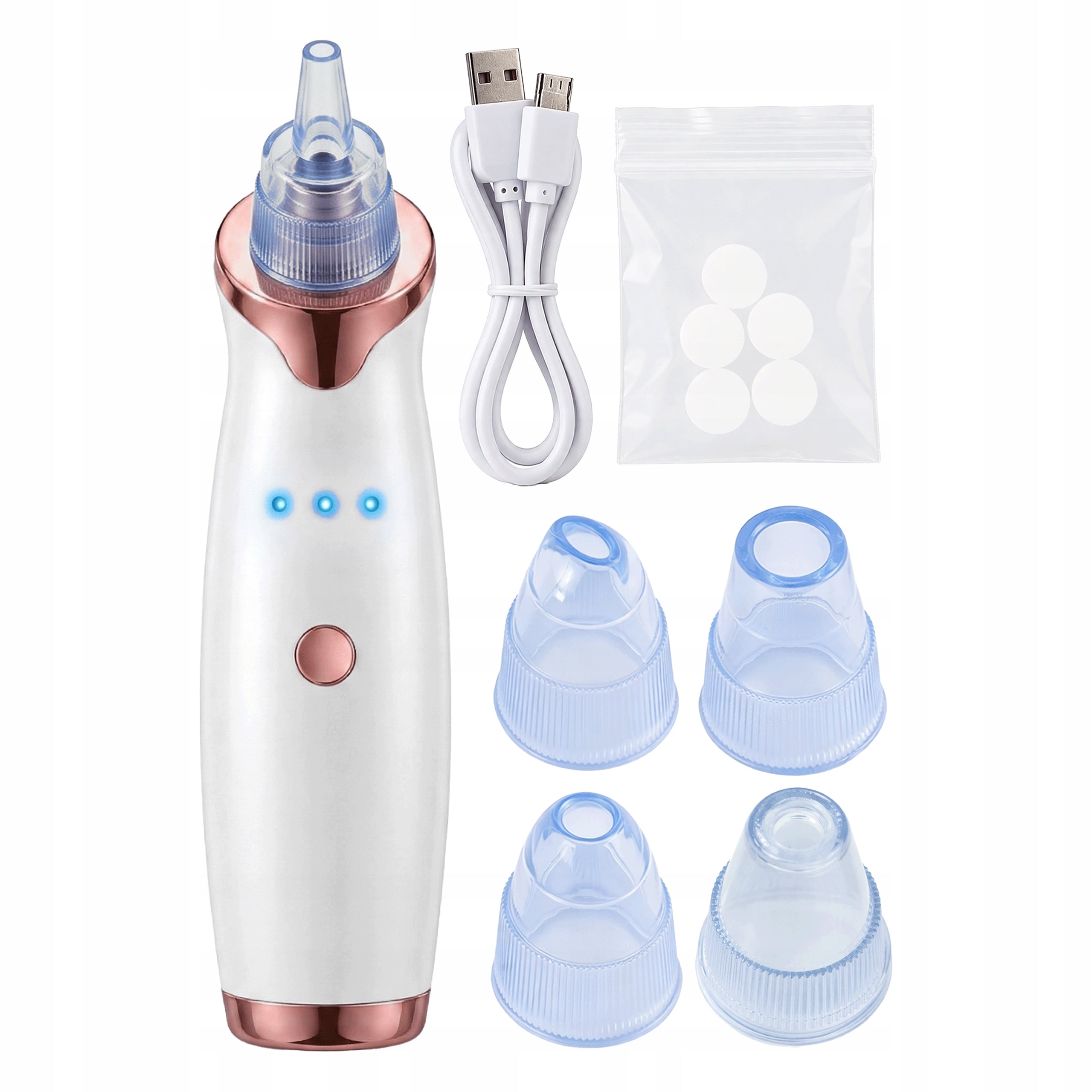 VACUUM CLEANER FOR BLACKHEAD PORES MOBILE HYDRABRASION 5 CLEANSING TIPS Packaging status original