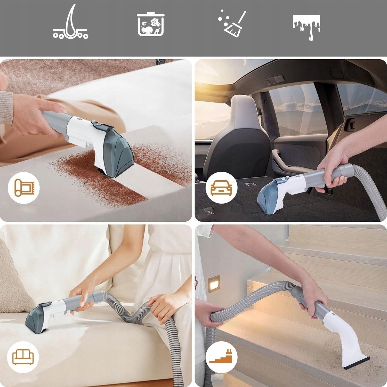 VACUUM CLEANER FOR CARPET UPHOLSTERY COUCH PROFESSIONAL 1,8L 11KPA Packaging status original