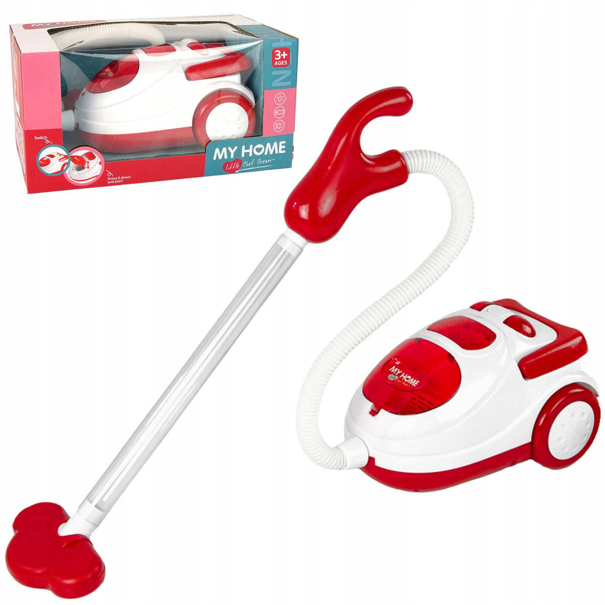 VACUUM CLEANER FOR CHILDREN'S CLEANING TOY DRAWS INTERACTIVE