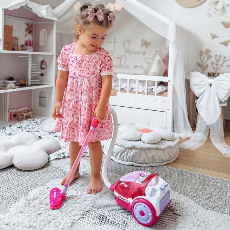 VACUUM CLEANER FOR CHILDREN WITH SOUND MANUAL SUCTION FUNCTION PINK XL WOOPIE Brand Woopie