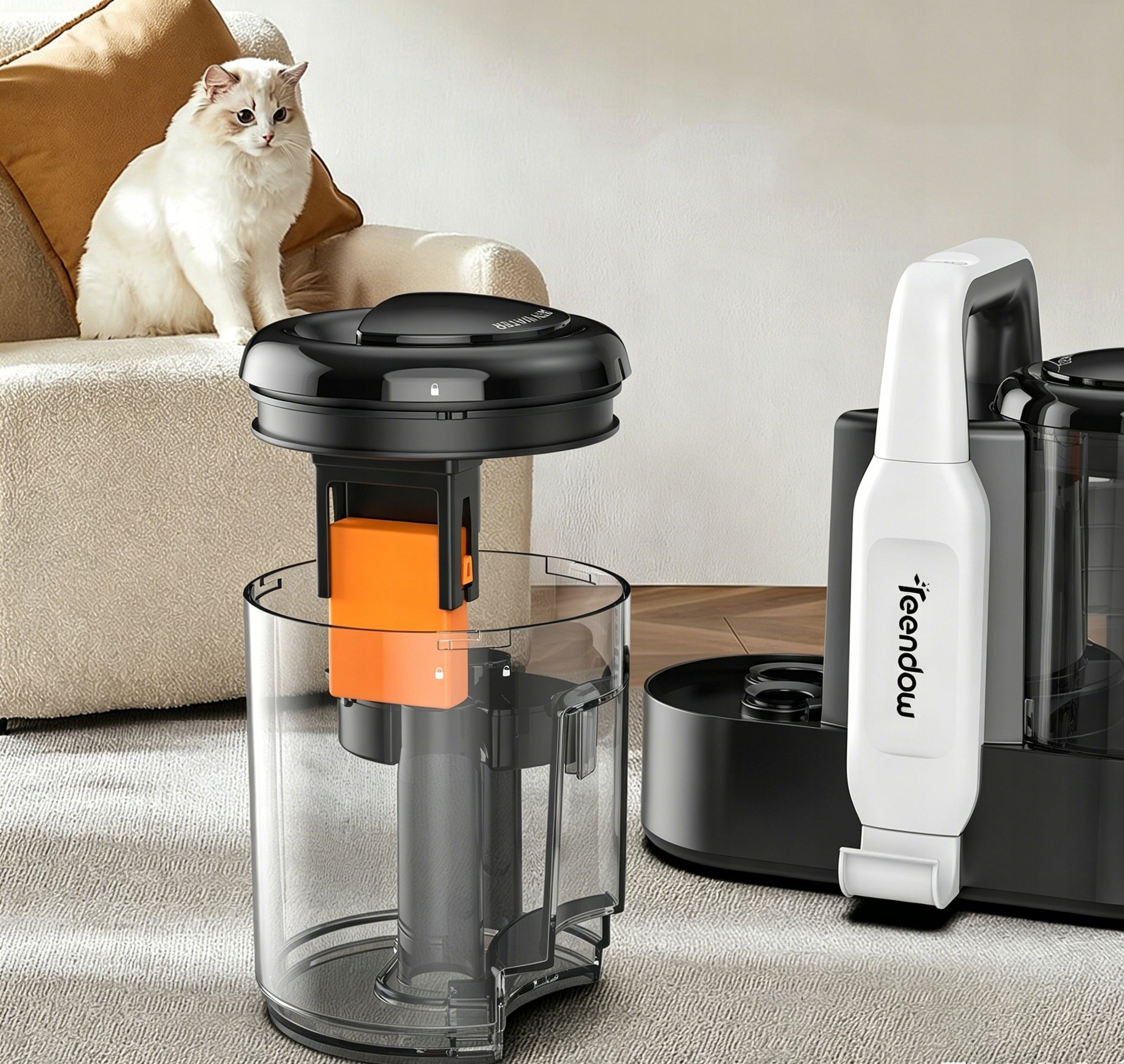 VACUUM CLEANER FOR CLEANING UPHOLSTERY AND CARPETS STRONG WET DRY 500W Brand Teendow