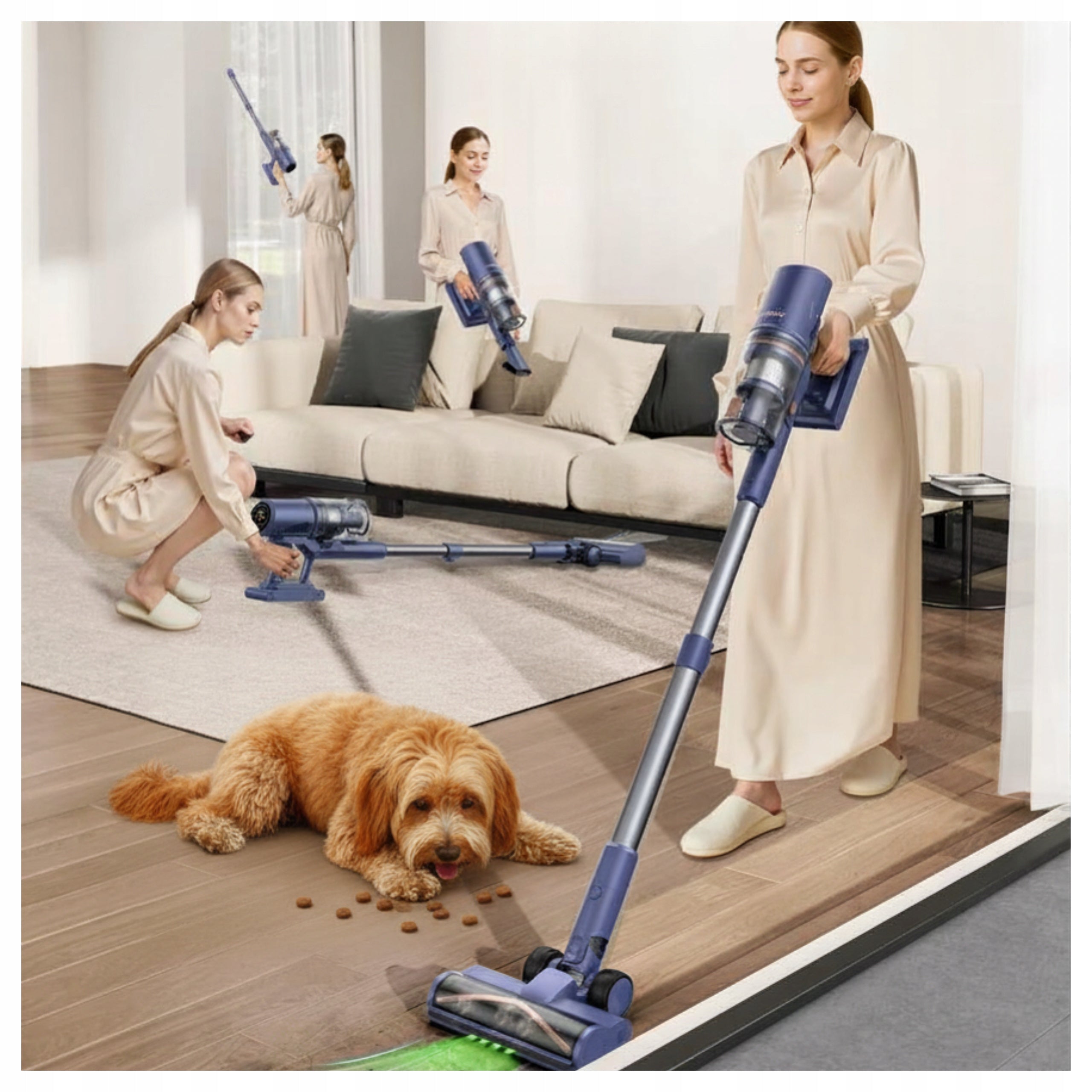 VACUUM CLEANER LARESAR V11 POWERFUL UPRIGHT VACUUM CLEANER POWERFUL CORDLESS VACUUM CLEANER Dust container volume 1.2 l