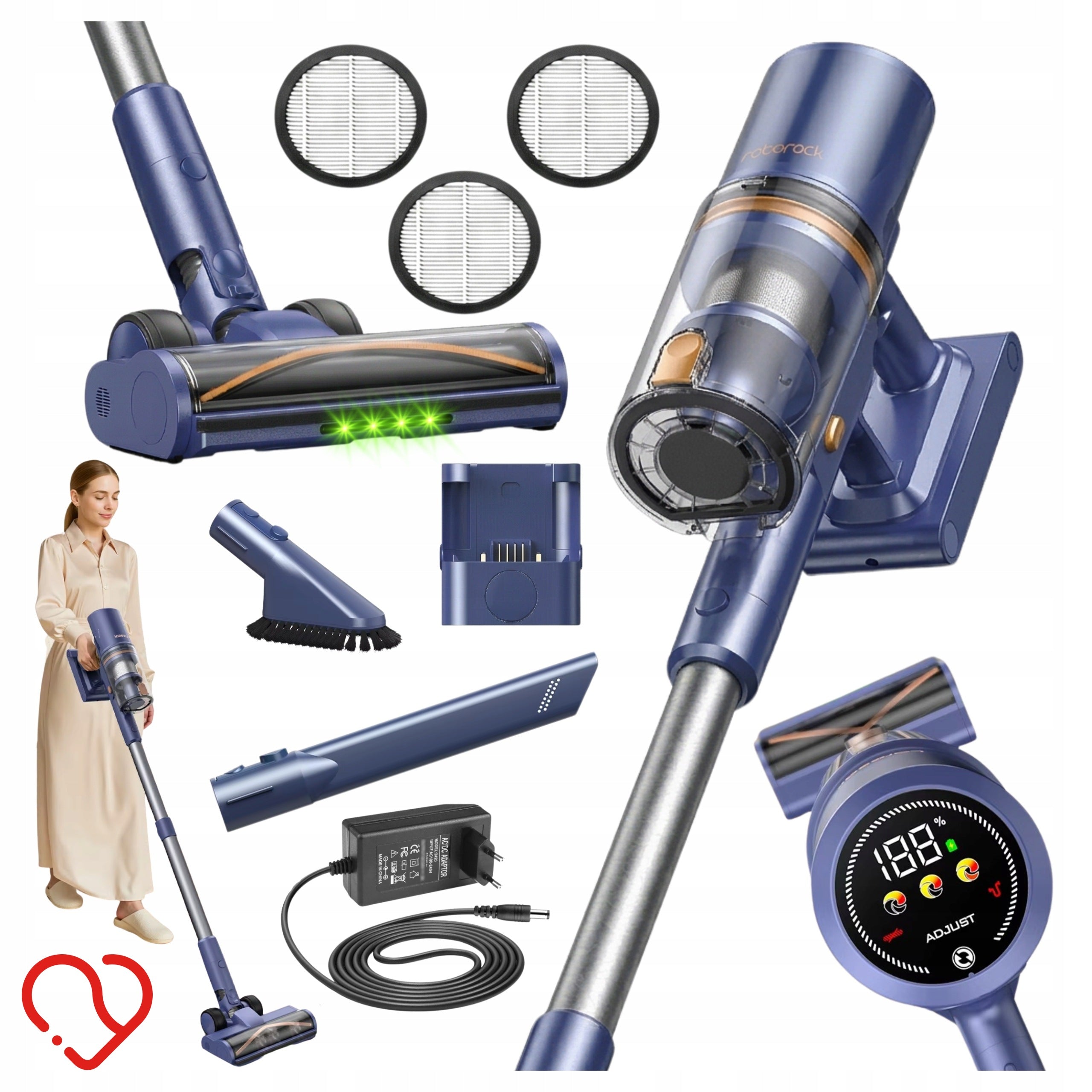 VACUUM CLEANER LARESAR V11 POWERFUL UPRIGHT VACUUM CLEANER POWERFUL CORDLESS VACUUM CLEANER