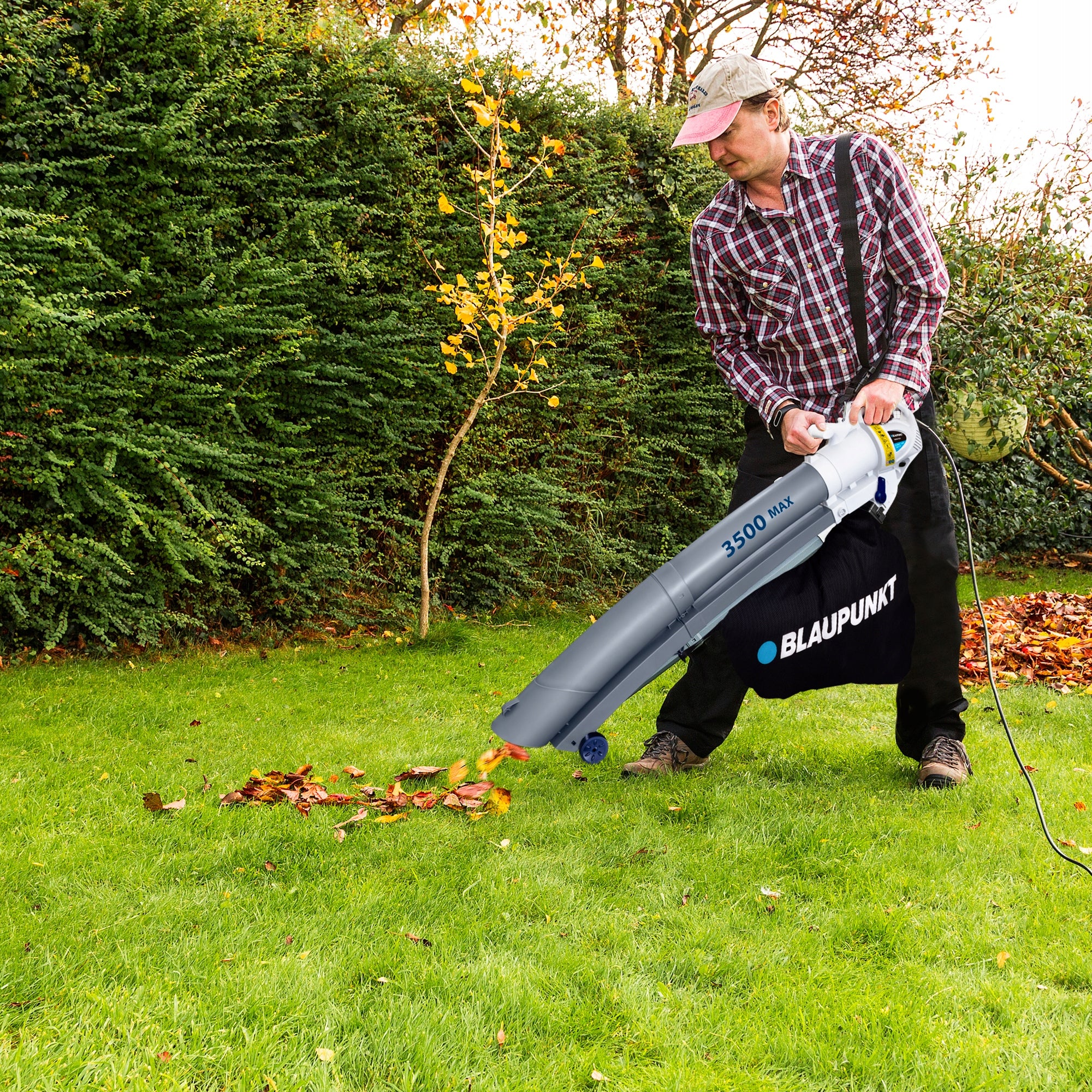 VACUUM CLEANER LEAF BLOWER BLAUPUNKT ADJUSTMENT 45L 3IN1 SHREDDER 3500W Brand Blaupunkt