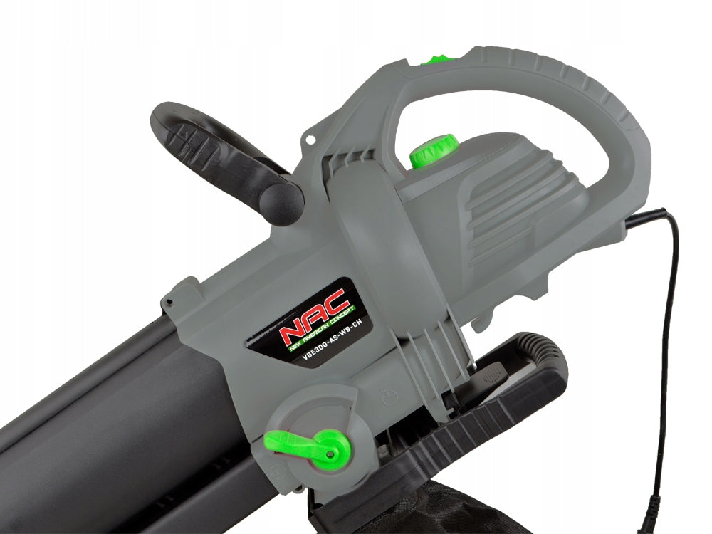 VACUUM CLEANER LEAF BLOWER NAC 3000 IN SHREDDING SPEED CONTROL Air velocity 270 km/h