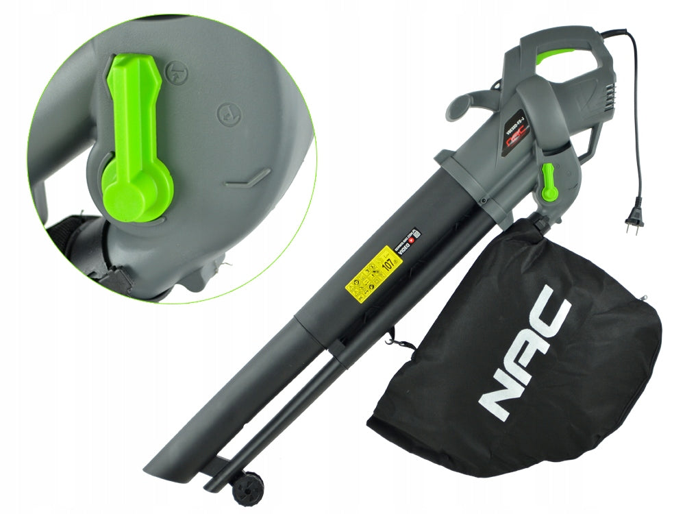 VACUUM CLEANER / LEAF BLOWER NAC 3200 W 2 FUCTIONS WITH SHREDDER 250 km/h Brand no brand