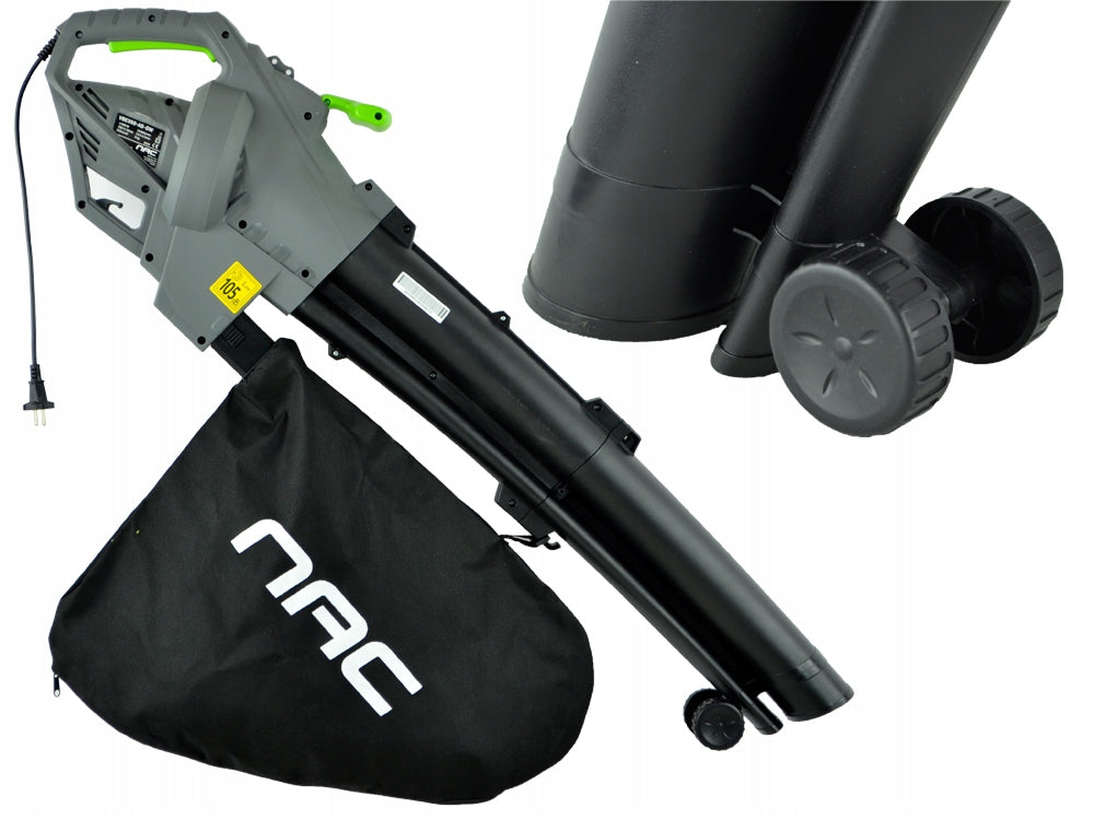 VACUUM CLEANER LEAF BLOWER NAC 3500 W WITH SHREDDER SPEED CONTROL Packaging status original