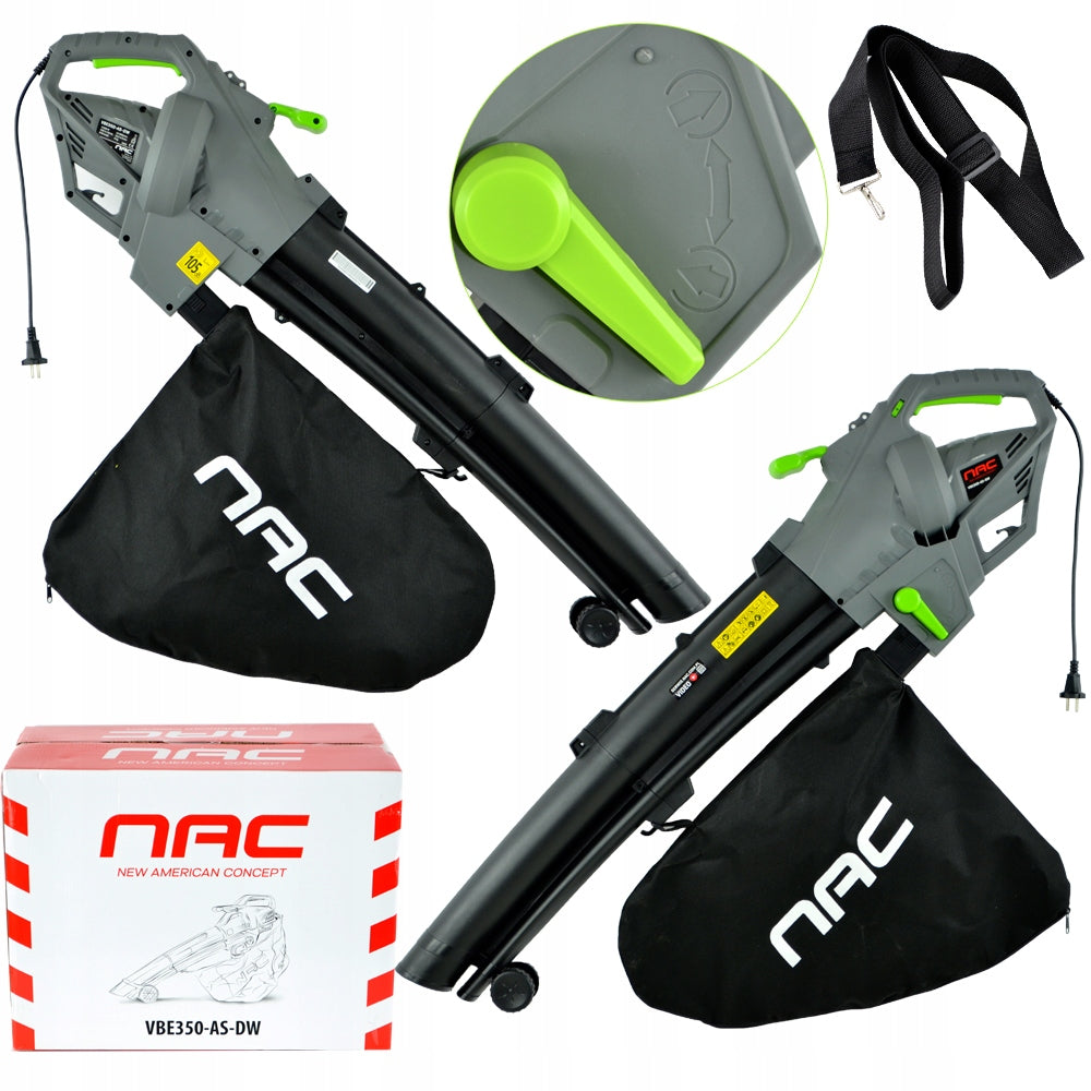 VACUUM CLEANER LEAF BLOWER NAC 3500 W WITH SHREDDER SPEED CONTROL