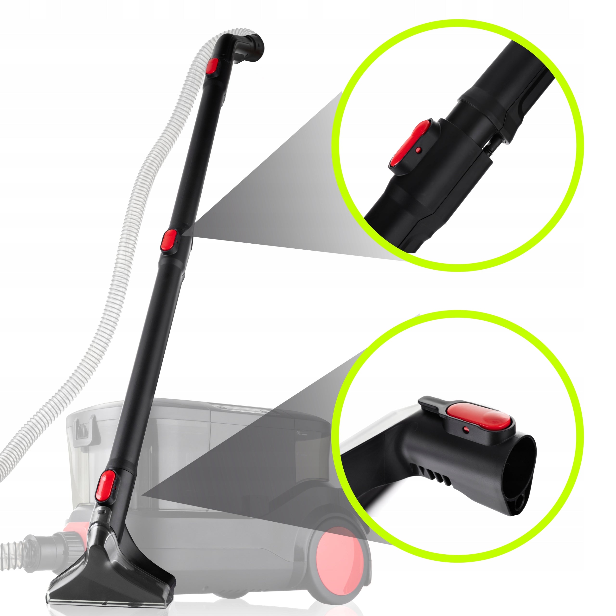 VACUUM CLEANER LEHMANN PROWASH 2000W BLACK UPHOLSTERY CARPETS STRONG Packaging status original