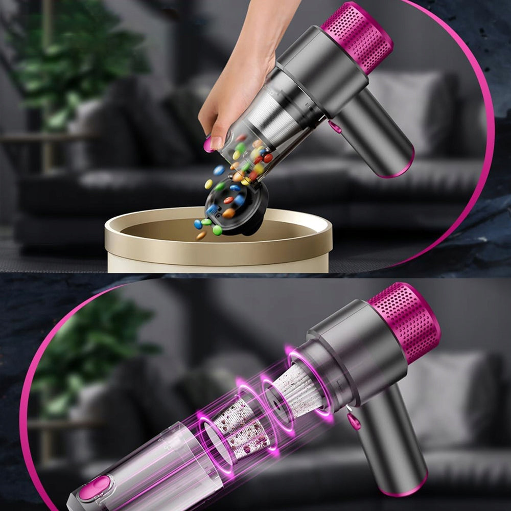 VACUUM CLEANER MINI DOUBLE HEPA FILTER STEEL FOR HAIR AND DUST Dust container volume 0 l