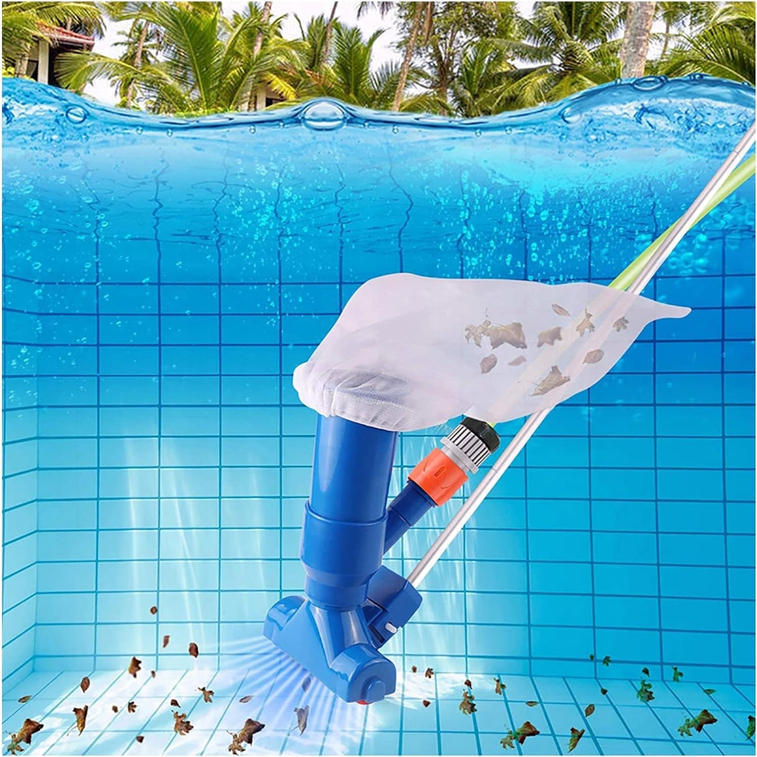 VACUUM CLEANER POOL BRUSH CLEANING BOTTOM WALLS BESTWAY INTEX SET 4IN1 Packaging status original