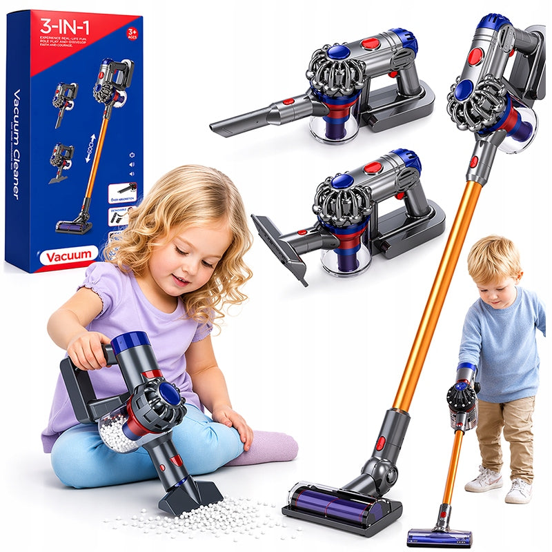 VACUUM CLEANER TOY FOR CHILDREN TOY VERTICAL 3 TIPS THAT VACUUMS