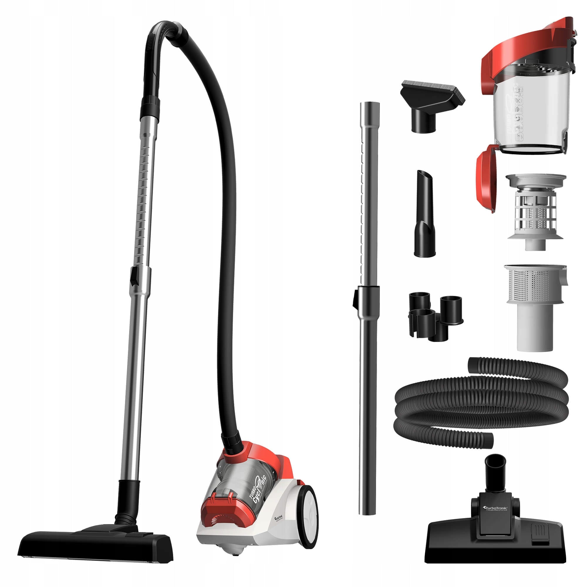 VACUUM CLEANER TRADITIONAL BAGLESS CYCLONE POWERFUL 900W PANEL BRUSH