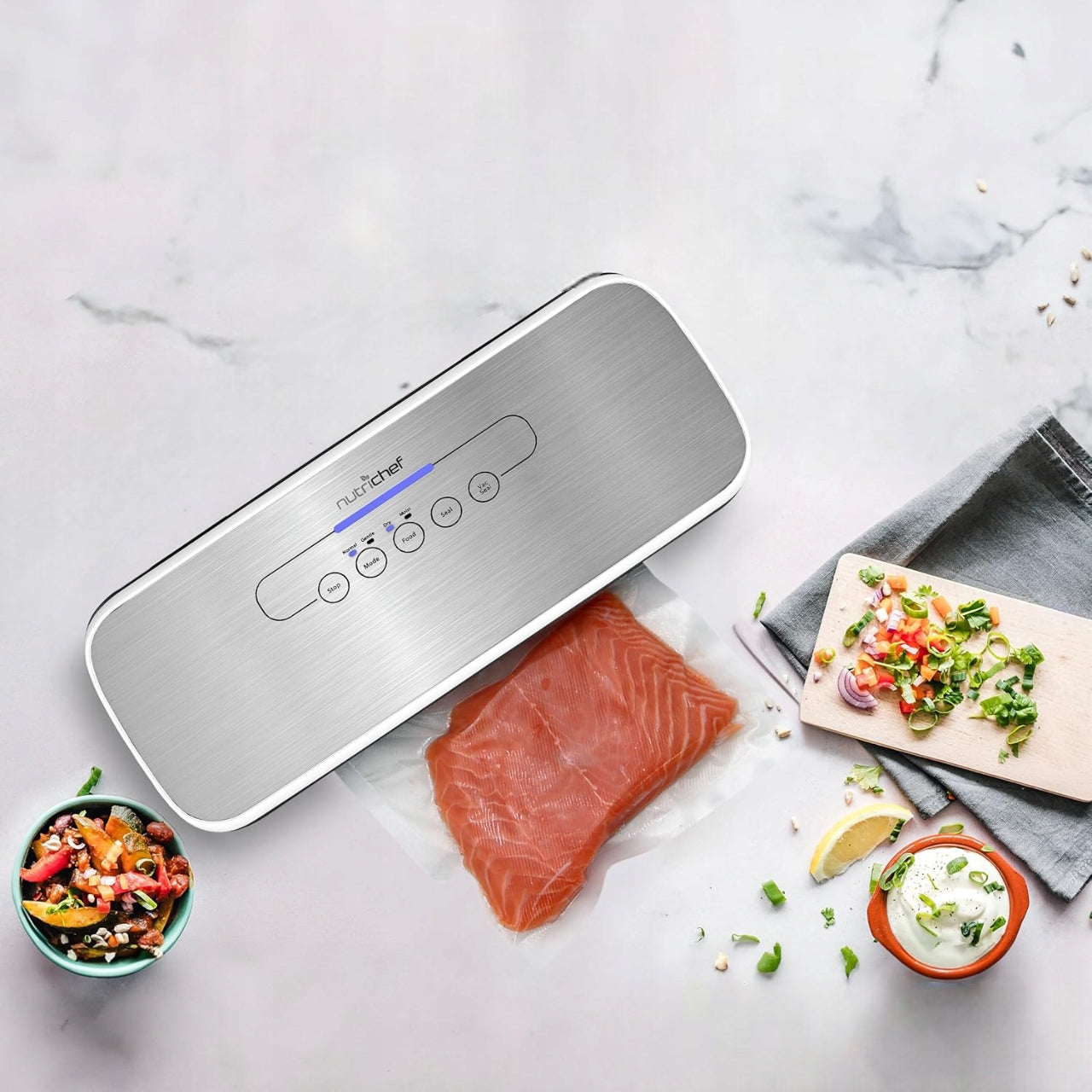 VACUUM SEALER AUTOMATIC KITCHEN SET LED INDICATOR NUTRICHEF Power 1 W