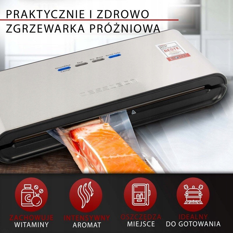 VACUUM SEALER FOOD PACKAGING MACHINE AUTOMATIC BAG STOCK Classb Dominant color silver/gray