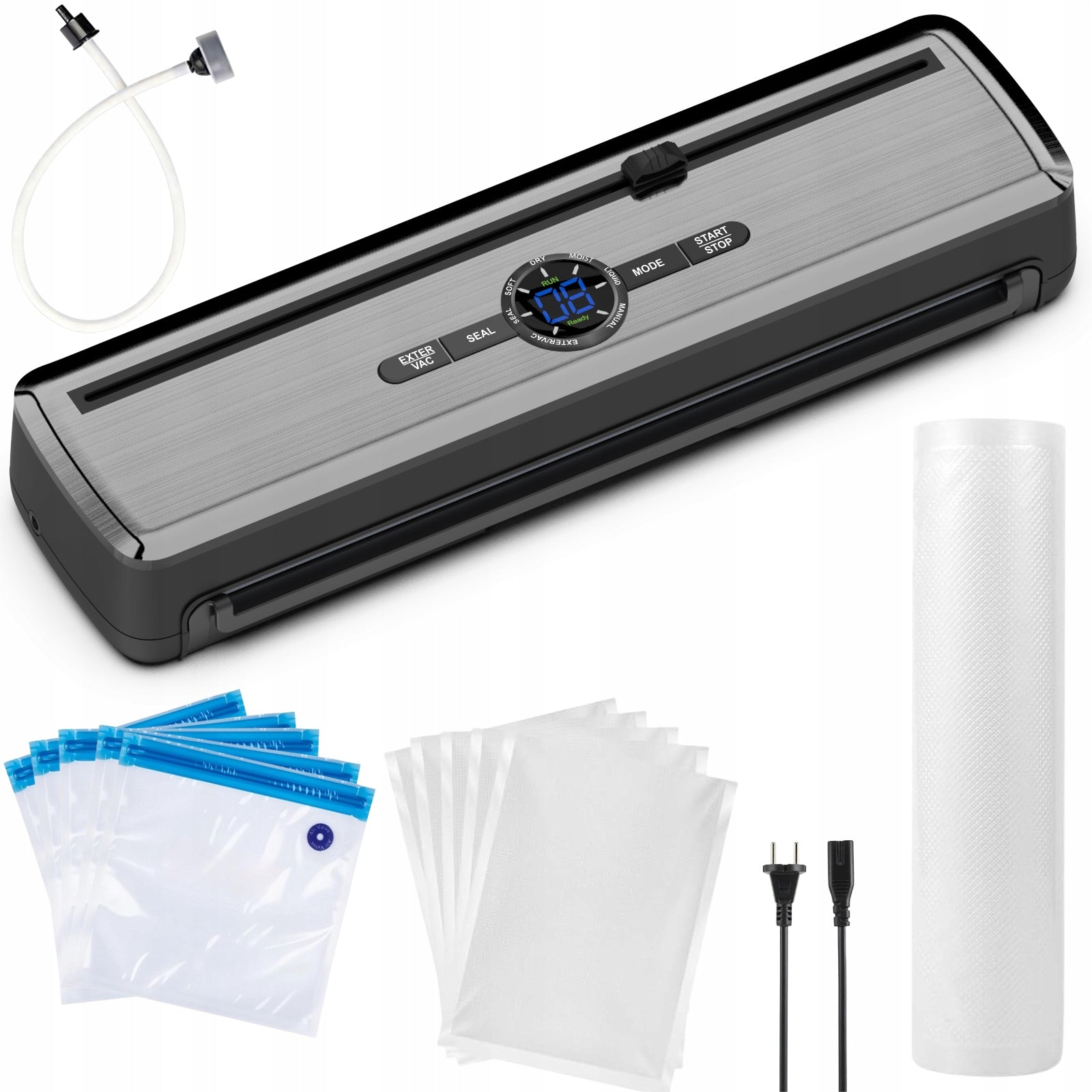 VACUUM SEALER FOOD PACKAGING MACHINE AUTOMATIC WITH BAGS 7 in 1