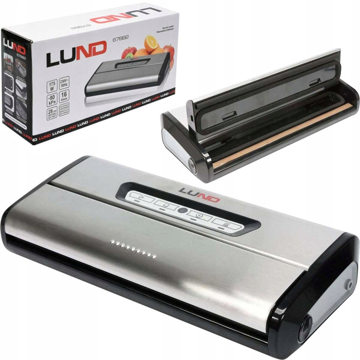 VACUUM STRIP WELDING MACHINE FOR FOIL FOOD PACKING MACHINE 175W 28cm