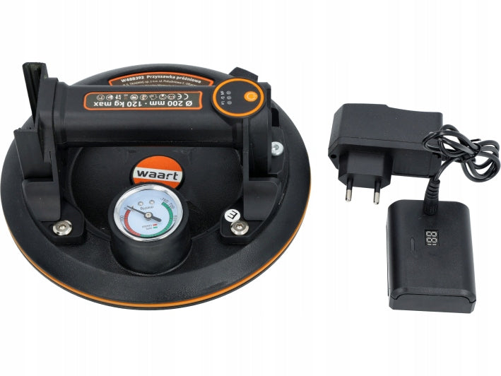 VACUUM SUCTION CUP 200 MM FOR TILES CORDLESS PRESSURE GAUGE LIFTING CAPACITY 120 KG EAN (GTIN) 5904198067089