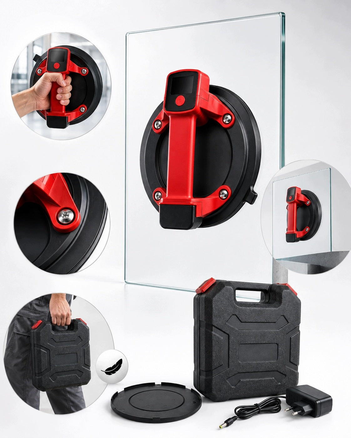 VACUUM SUCTION CUP FOR TILES HOLDER BATTERY LCD 200 KG 200 MM