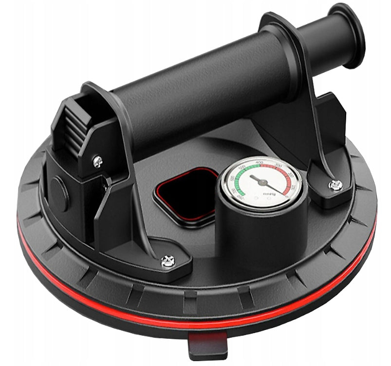 VACUUM SUCTION CUP WITH PUMP AND PRESSURE GAUGE