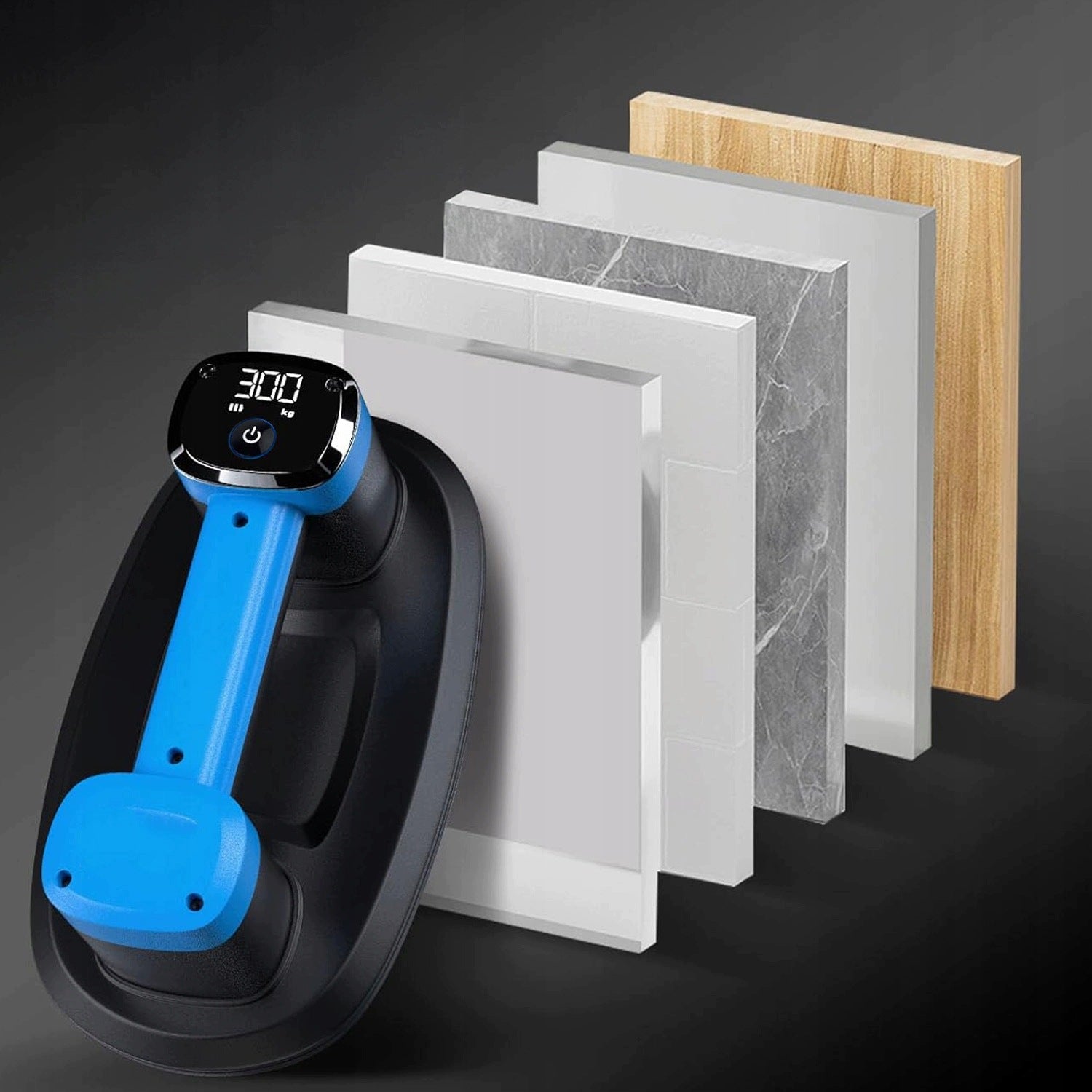 VACUUM TILE SUCTION CUP ELECTRIC STONEWARE HOLDER RECHARGEABLE 300KG Packaging status original