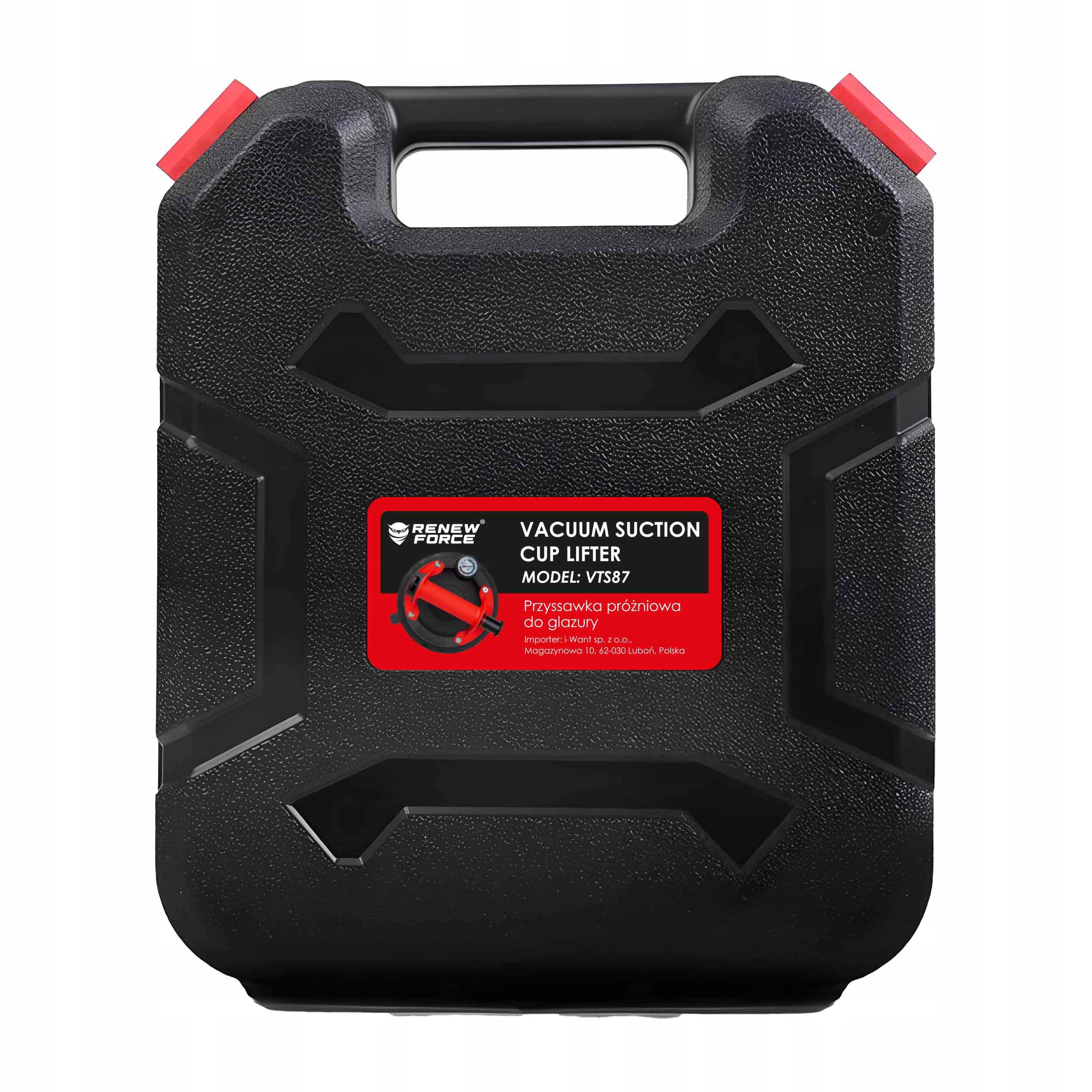 VACUUM TILE SUCTION CUP WITH PUMP PRESSURE GAUGE GLAZE GLASS HOLDER PRO Manufacturer code Przyssawka próżniowa z pompką do płytek szyb