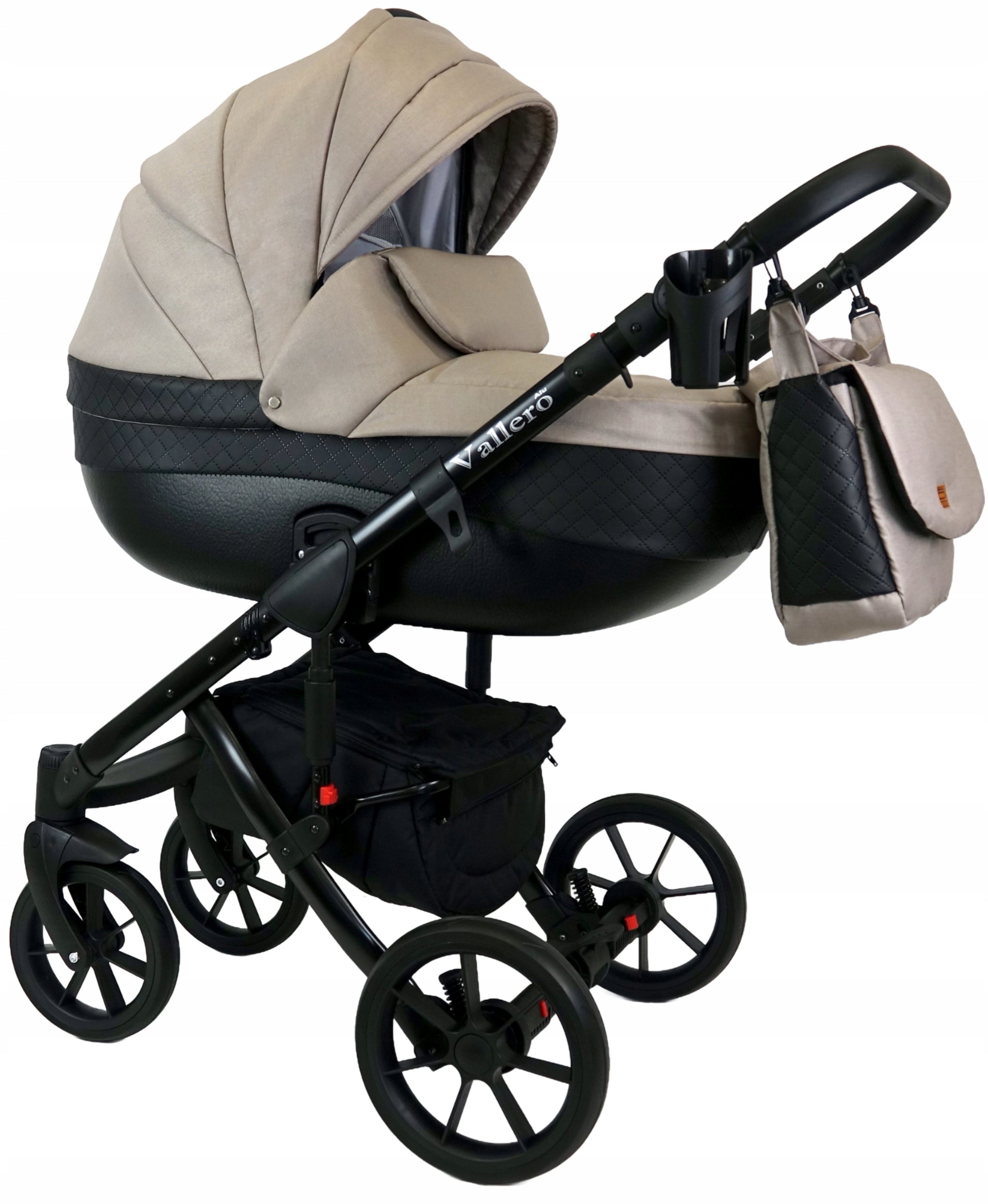 VALLERO alu MULTIFUNCTION TROLLEY 2IN1 KAREX + MAXI COSI ADAPTERS Packaging status original