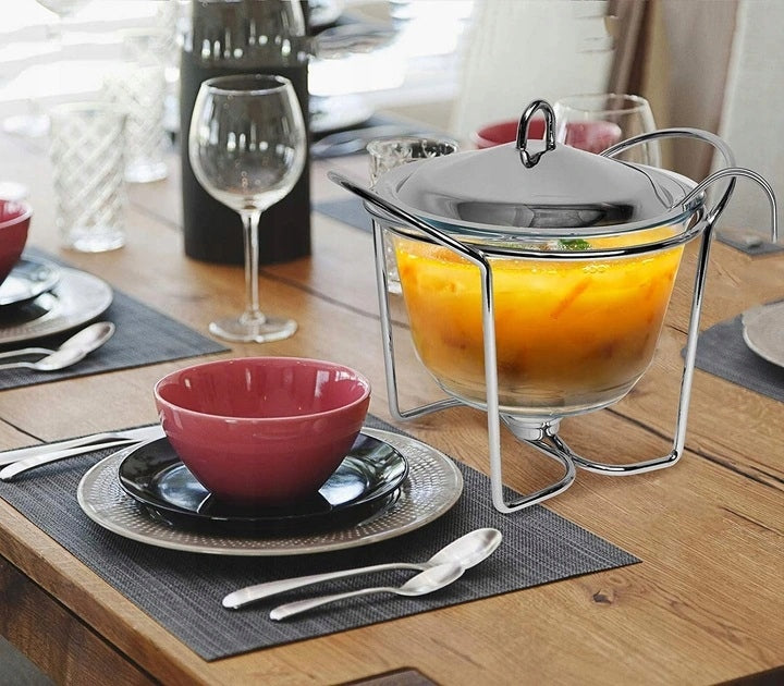 VASE 4 L Dish Heater Glass Heat Resistant Dish Vase Brand Kinghoff