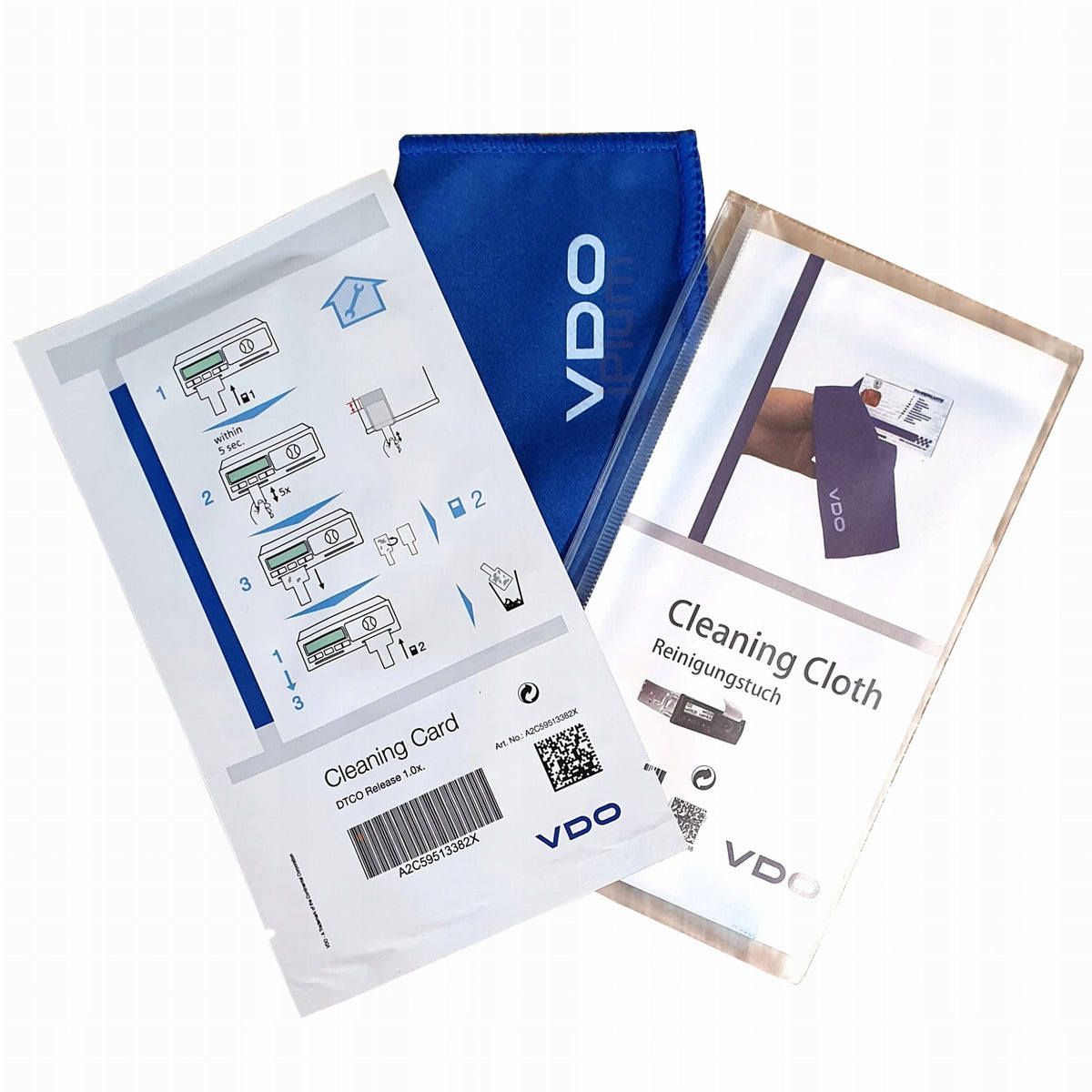 VDO Cleaning Card for Tachograph + Cloth