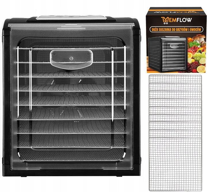 VEGETABLE FRUIT MUSHROOM DRYER THERMOCOUPLE ADJUSTMENT 9 SIEVES 30L 700W LARGE Brand MEMFLOW