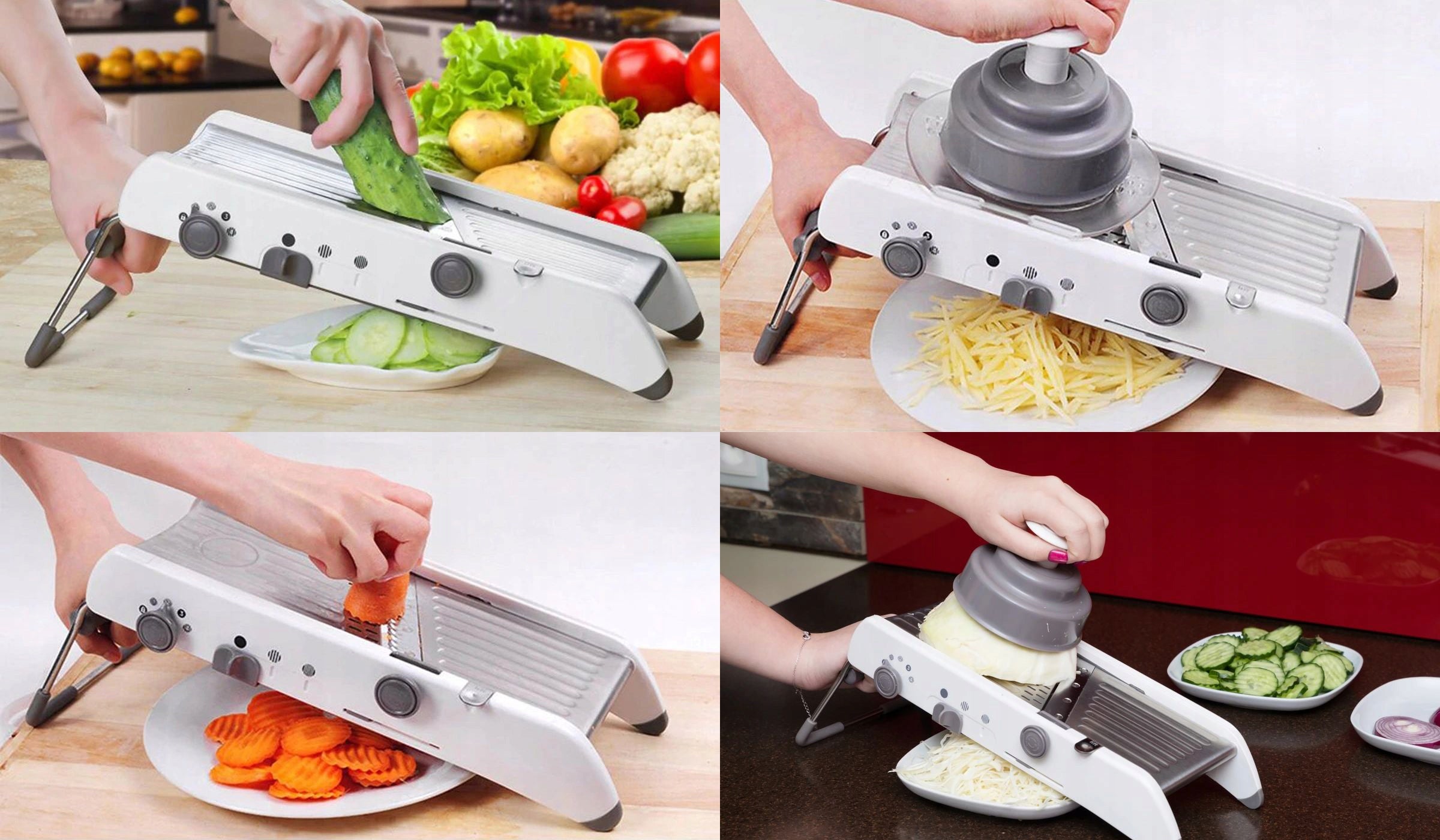 VEGETABLE SLICER ADJUSTABLE SLICER GRATER MANDOLIN FOR CUTTING Packaging status original