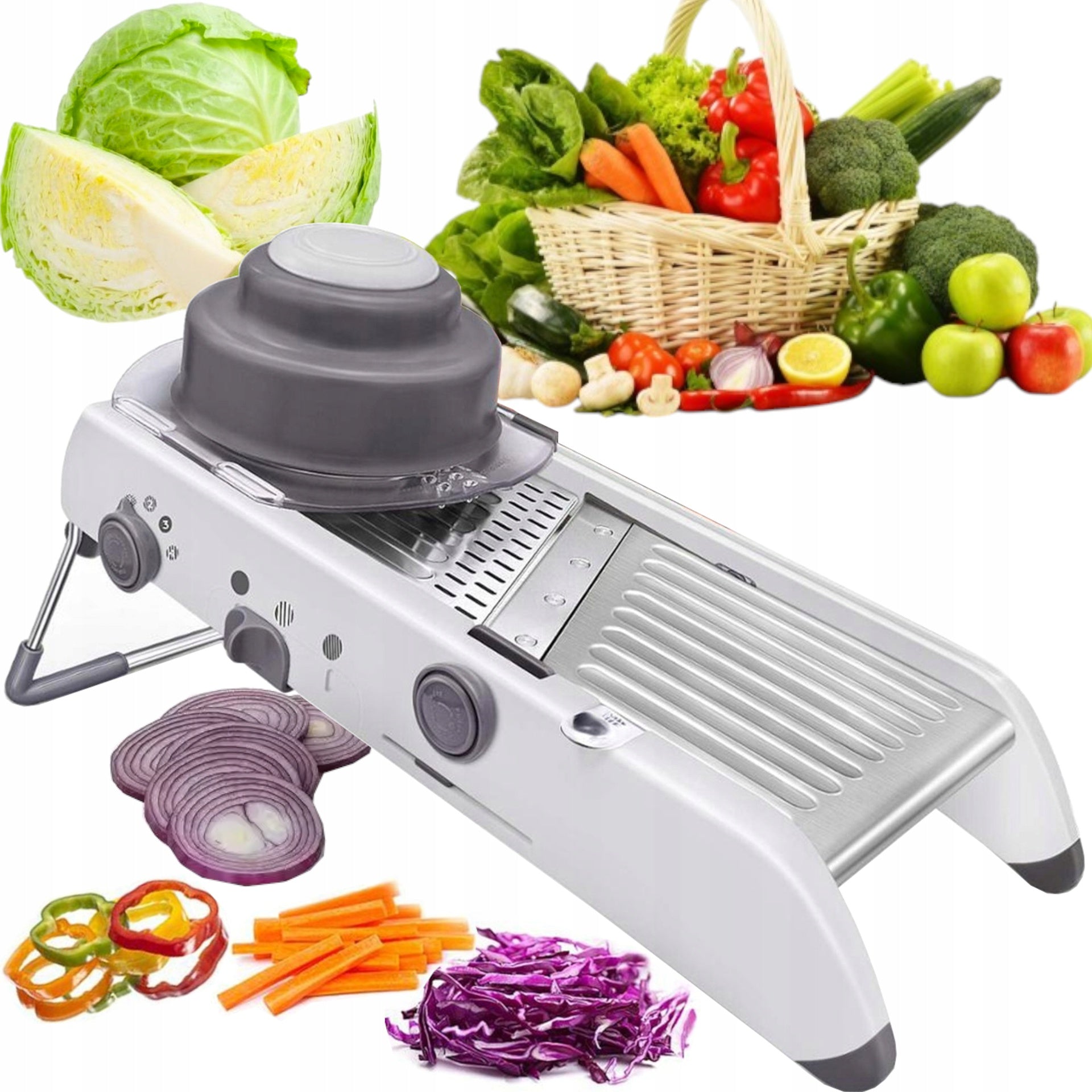 VEGETABLE SLICER ADJUSTABLE SLICER GRATER MANDOLIN FOR CUTTING