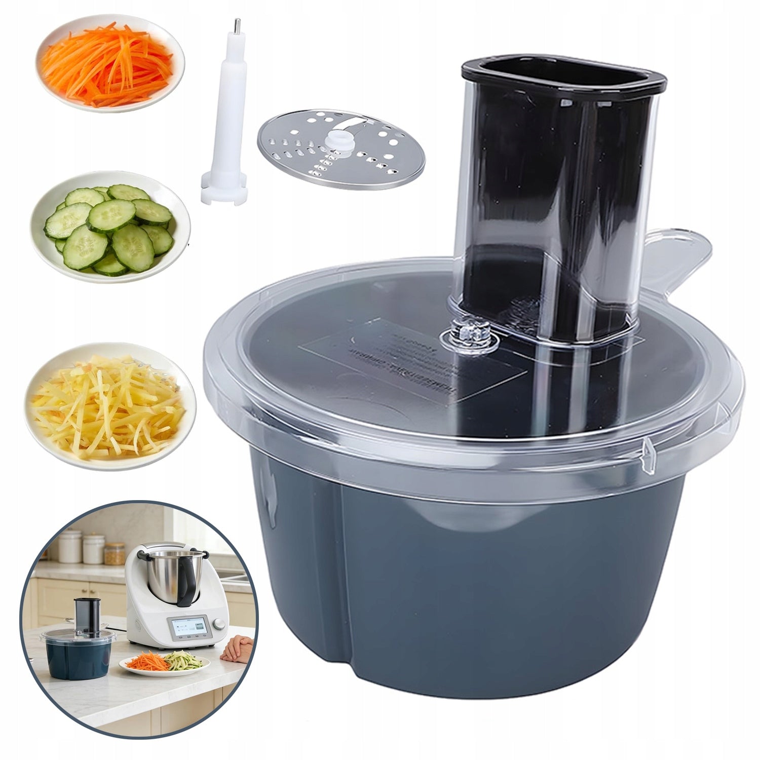 VEGETABLE SLICER FOR THERMOMIX TM6 AND TM5, VEGETABLE SLICER