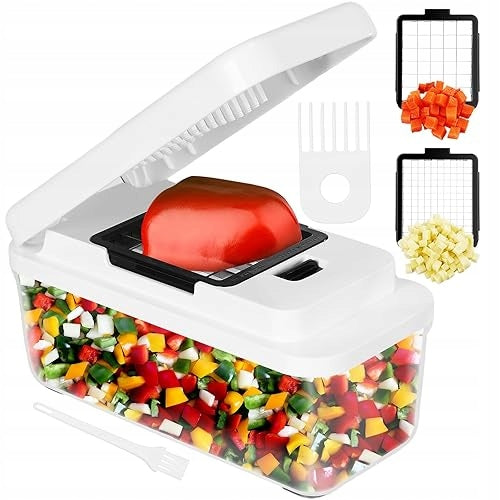 VEGETABLE SLICER ONION SHREDDER ABS CUBE STRIPS STEEL
