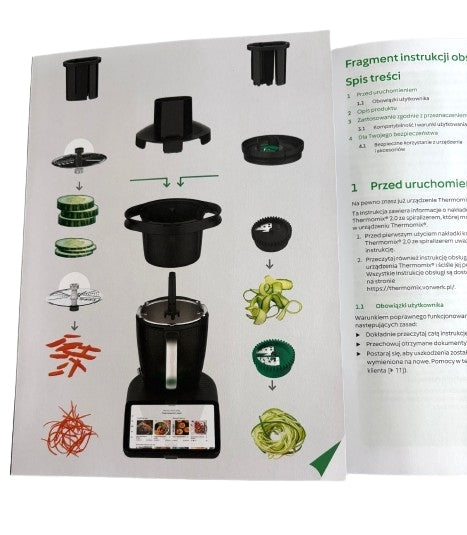 VEGETABLE SLICER and SPIRALIZER set for Thermomix TM7 AND ORIGINAL I Packaging status original