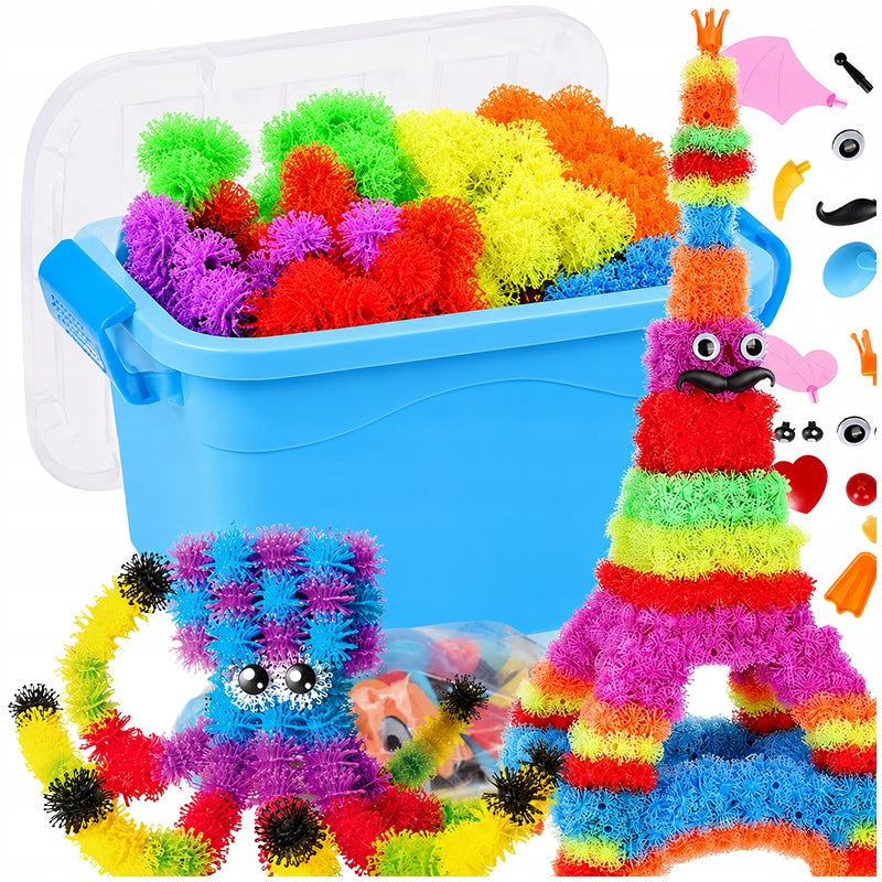 VELCRO CAPS CREATIVE BLOCKS COLORFUL 800el XXL MEGA SET TOY