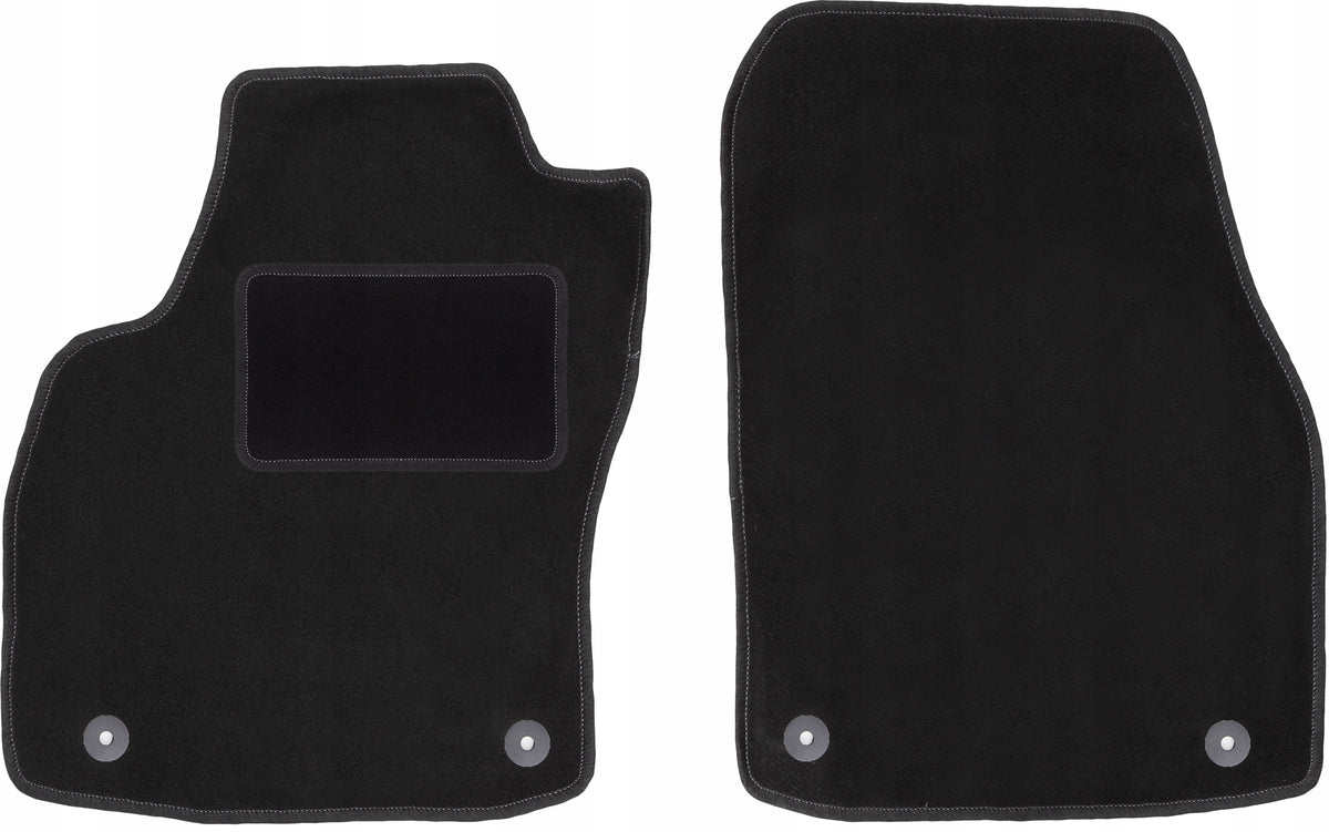 VELOUR CAR RUGS FOR FRONT – SLEEK BLACK + STOPWATCHES