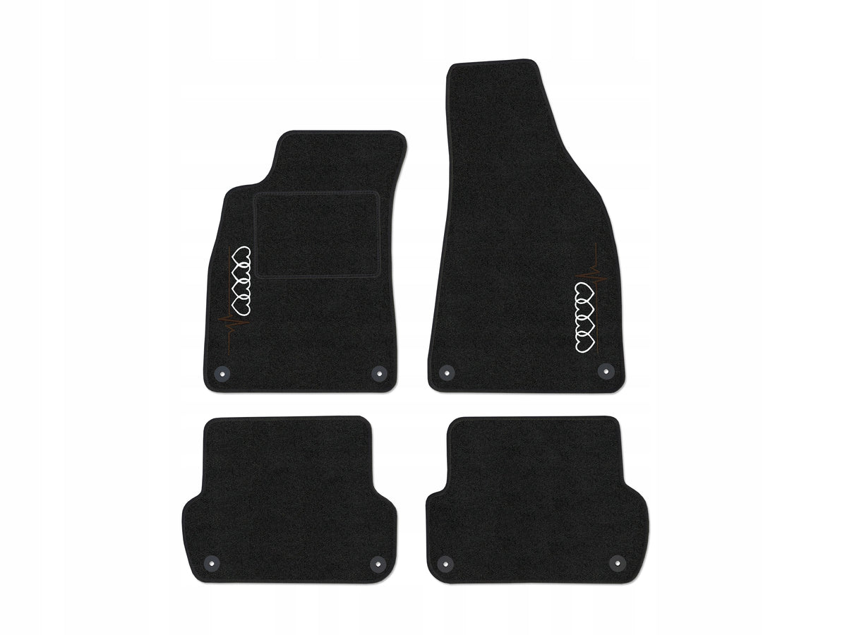 VELOUR MATS AUDI Q5 I (2008-2016) BLACK - 2x AUDI EDITION Manufacturer Lasota