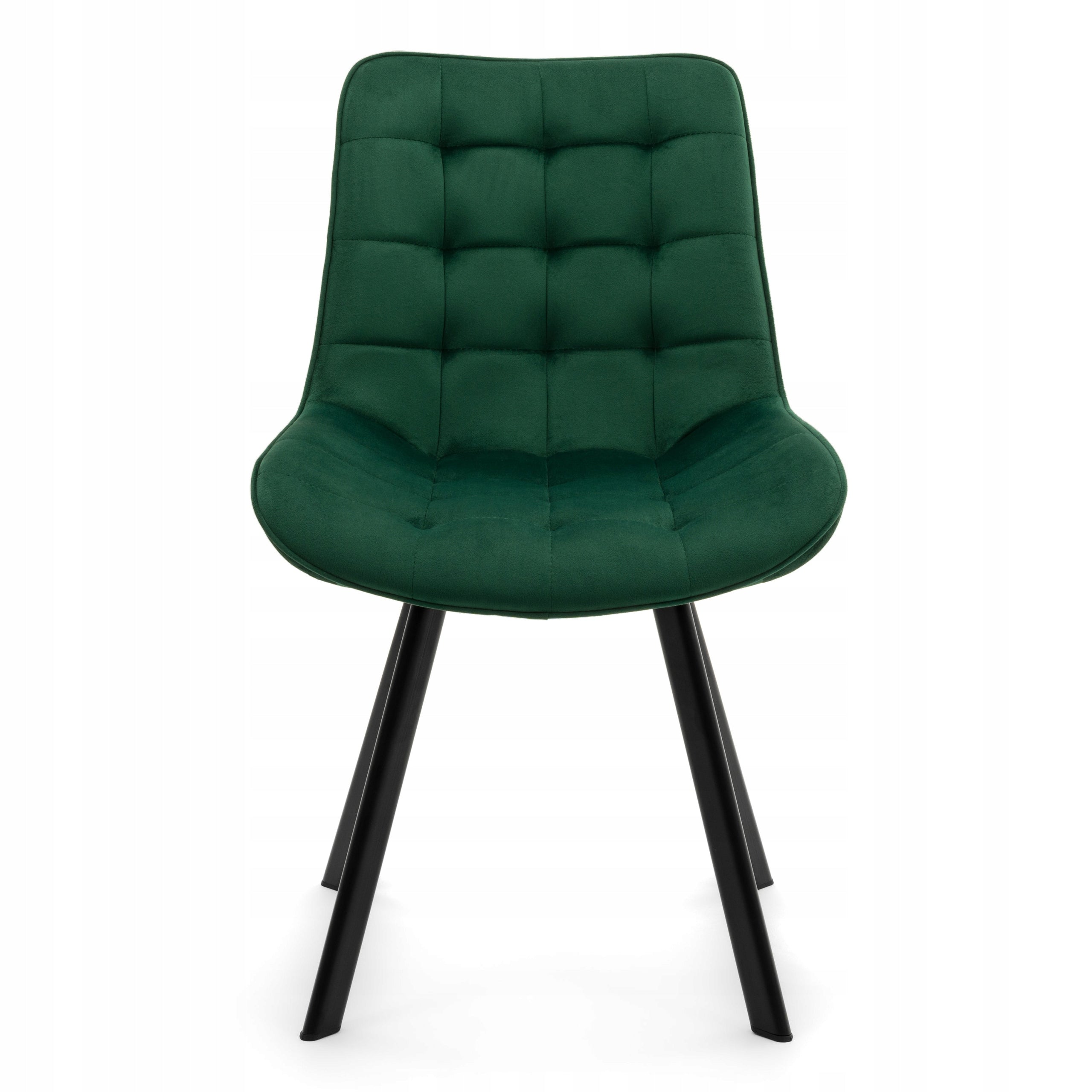 VELOUR UPHOLSTERED CHAIR FOR DINING ROOM GLAMOUR GREEN TORI Manufacturer code TORI ZIELONY
