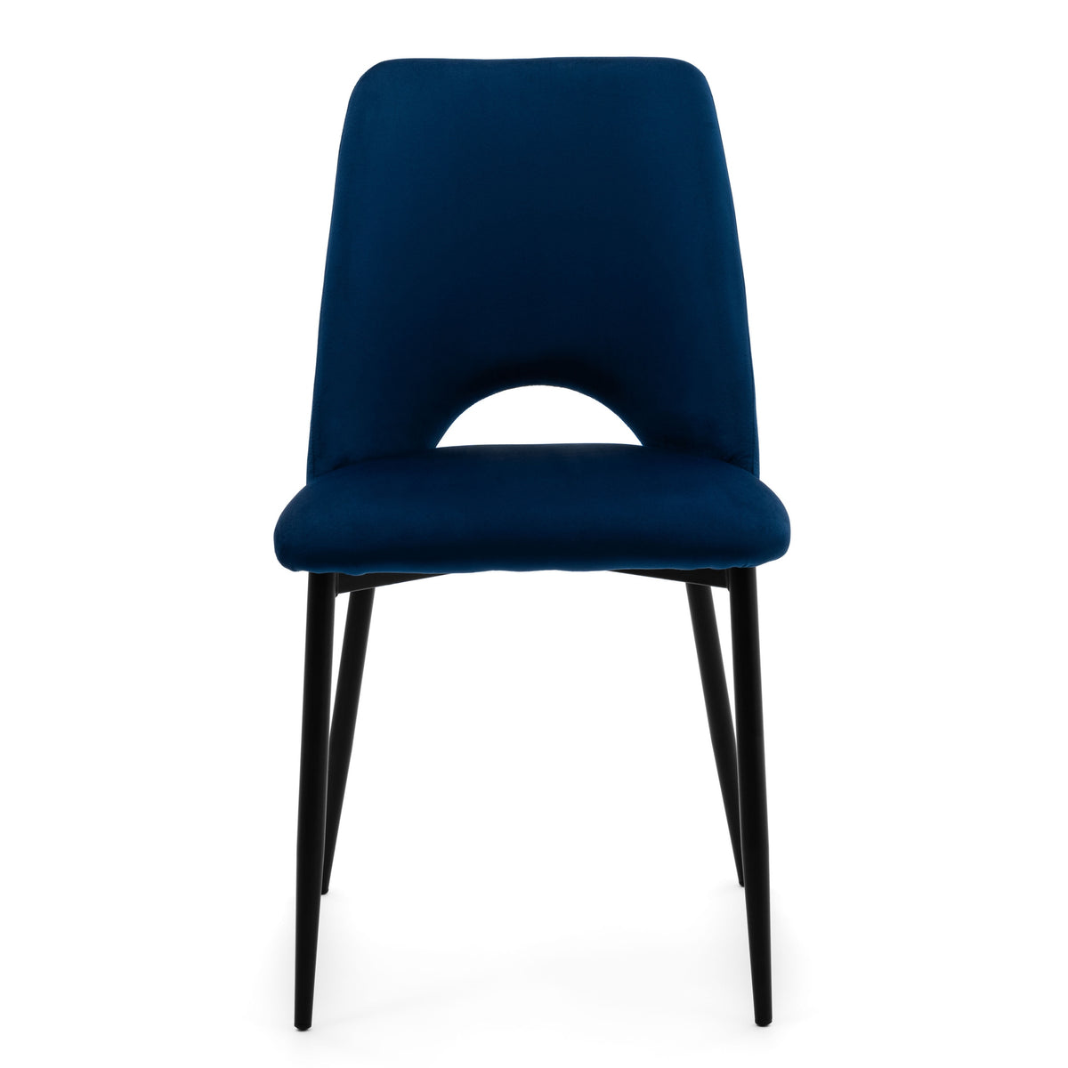 VELOUR UPHOLSTERED CHAIR FOR DINING ROOM GLAMOUR NAVY BLUE ORO Manufacturer code KRZESŁO ORO GRANATOWE