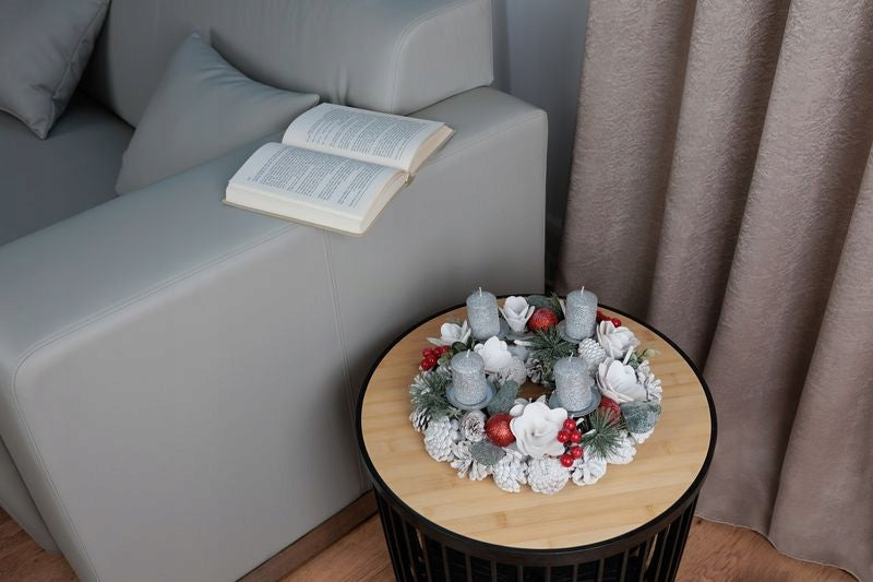 VENČEK alebo DEKORÁCIA vianočná, prírodná, biela, adventná, 30 cm Manufacturer code 8091713