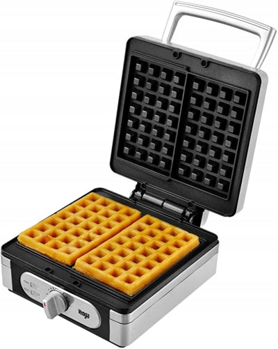 VENGA WAFFLE IRON 1400W STAINLESS STEEL LARGE STRONG Large crispy waffles