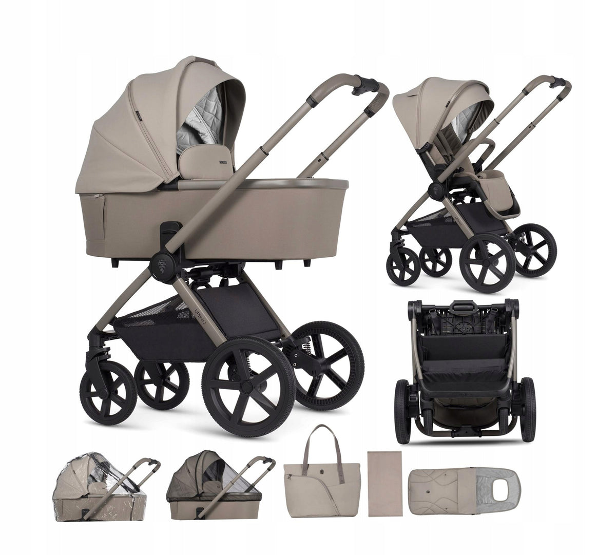 VENICCI STROLLER 2IN1 UPLINE 2 FRONT-BACK STROLLER WITH GONDOLA FOR BABY 22 KG
