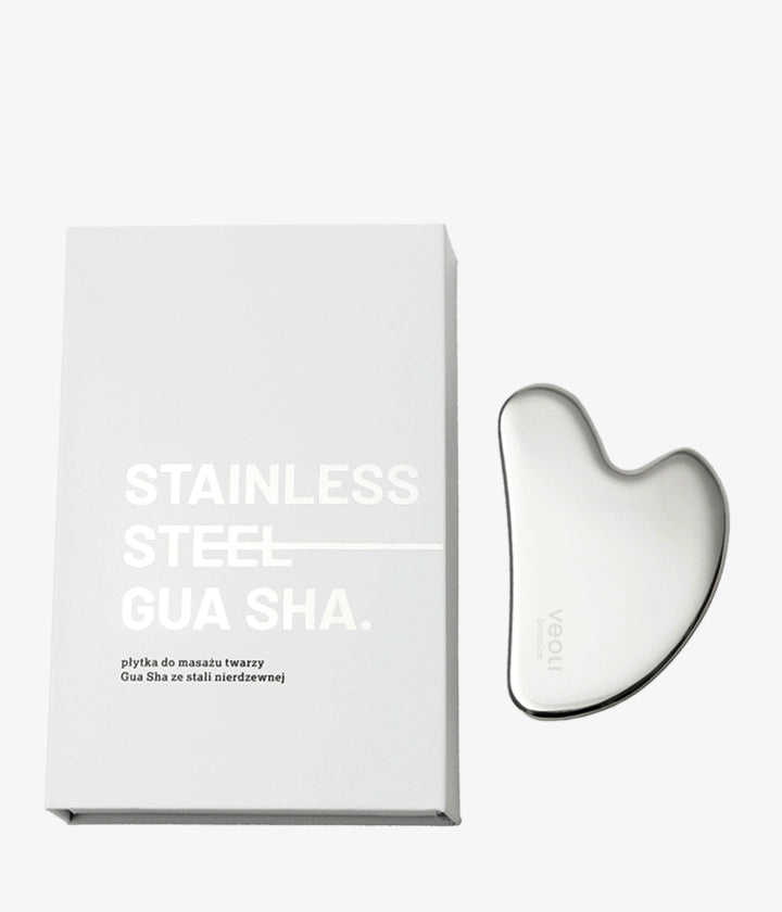 VEOLI BOTANICA STAINLESS STEEL GUA SHA FACE MASSAGE PLATE Brand Veoli Botanica