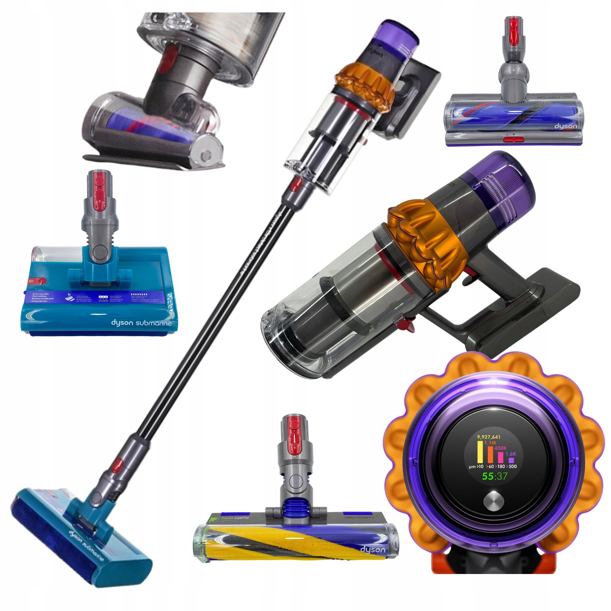 VERTICAL CORDLESS VACUUM CLEANER DYSON V15s DETECT SUBMARINE MOPPING