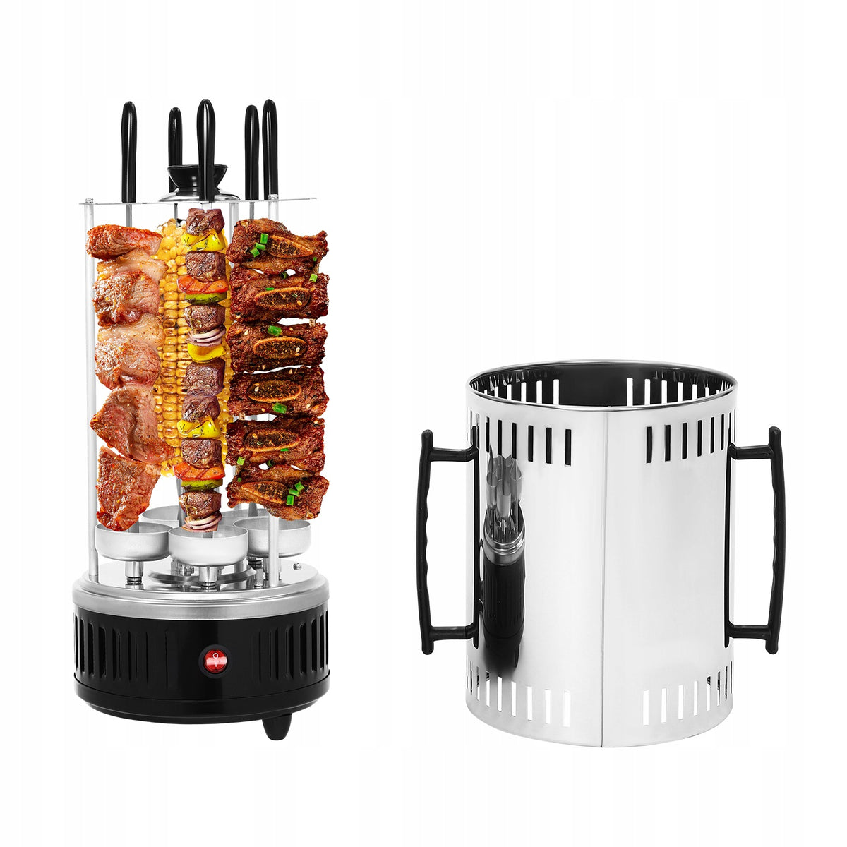 VERTICAL ELECTRIC GRILL 1000W ROTARY 5 SKEWERS SMOKELESS KEBAB Manufacturer code 2610208