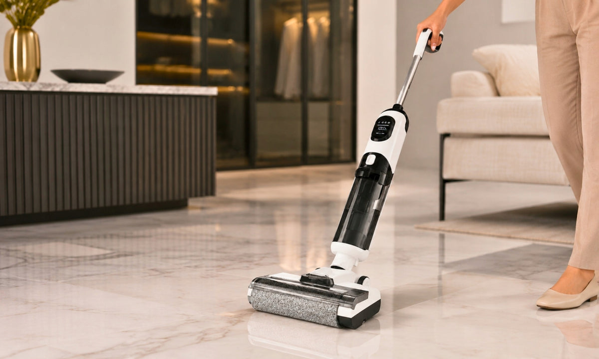 VERTICAL MOPPING VACUUM CLEANER CORDLESS POWERFUL HANDHELD PRO SET 8IN1 Packaging status original