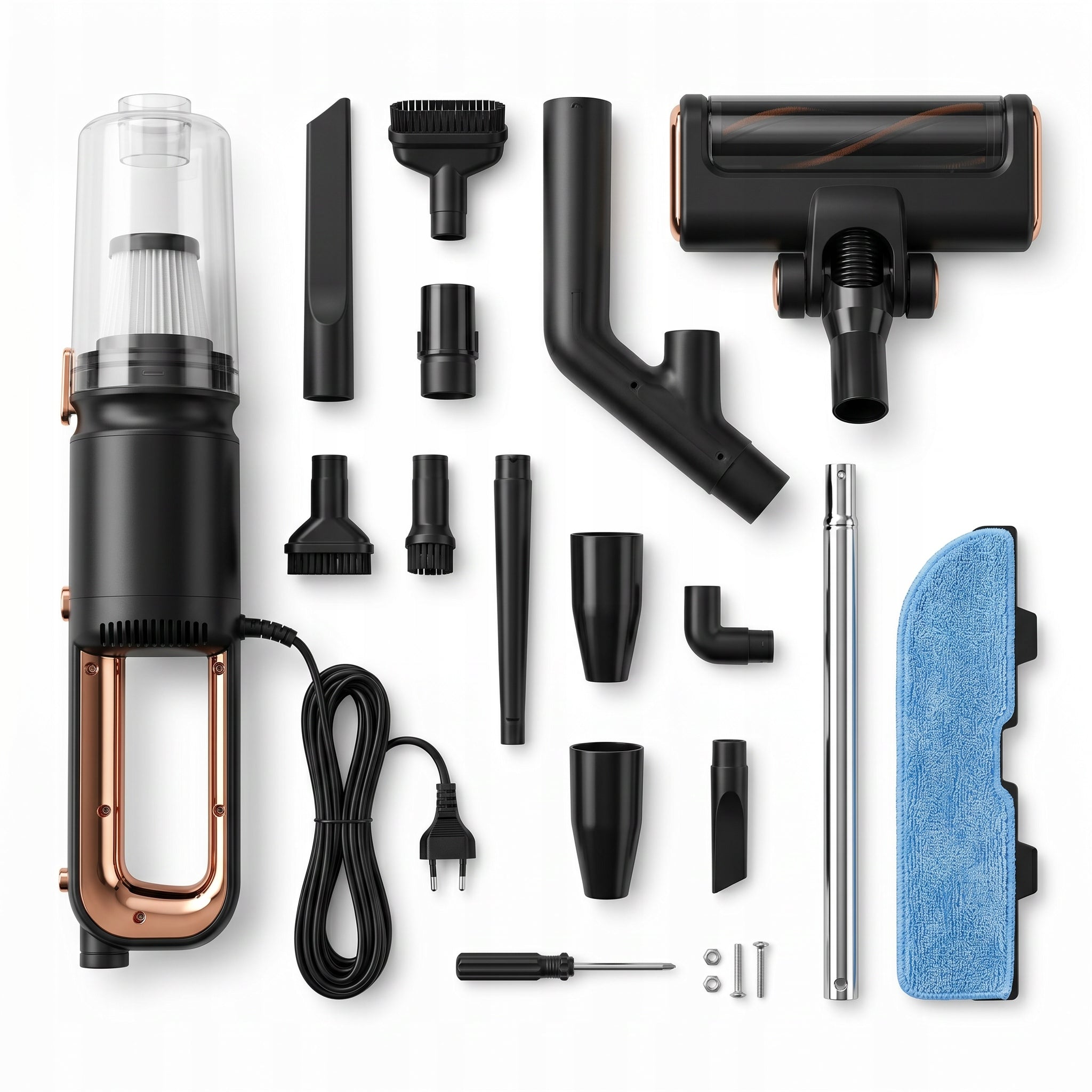 VERTICAL MOPPING VACUUM CLEANER WASHING 2 IN 1 ACCESSORY SET 500W 15000 Pa Packaging status original