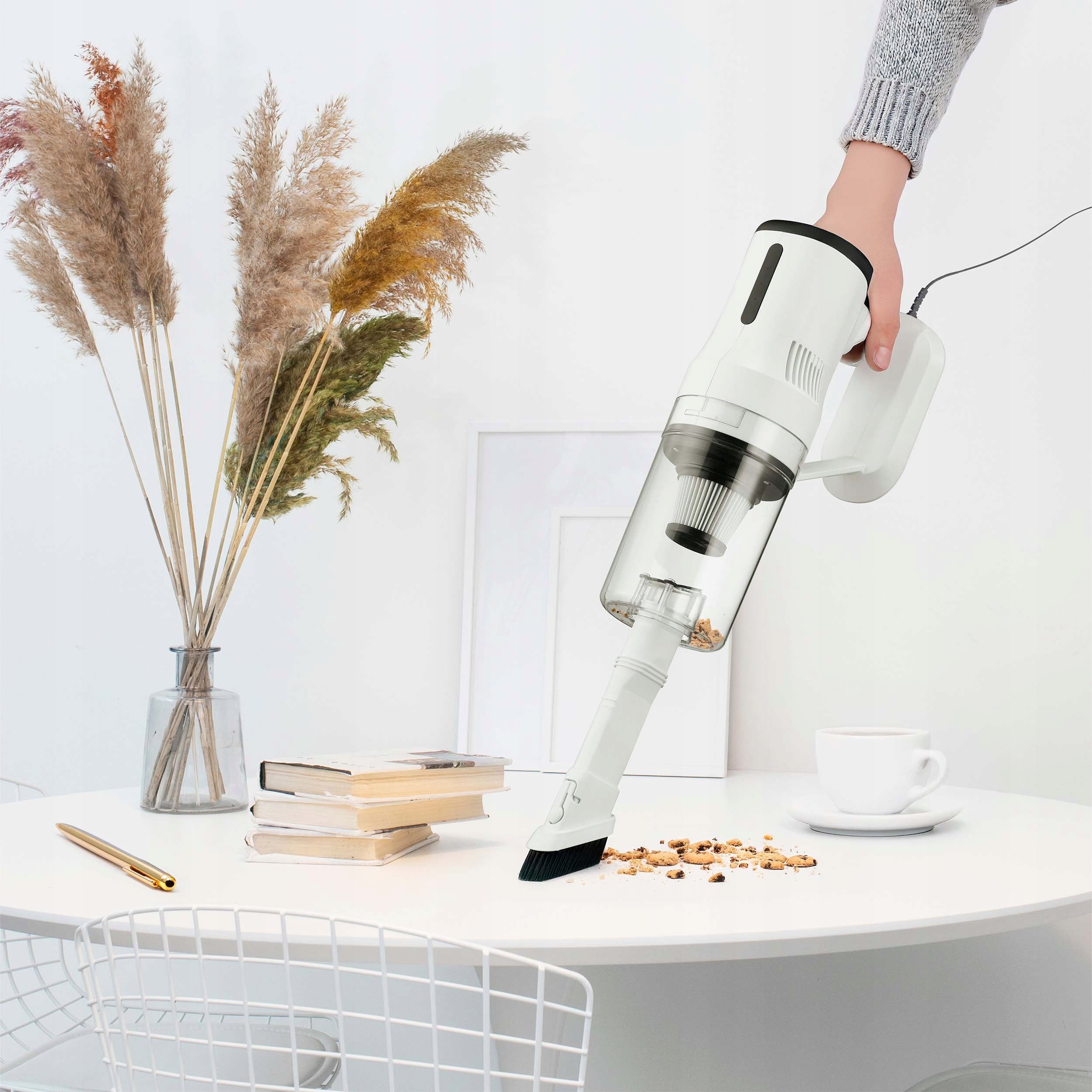 VERTICAL VACUUM CLEANER BAGLESS CORDED HANDHELD POWERFUL 2in1 600W HEPA H13 Power supply mains