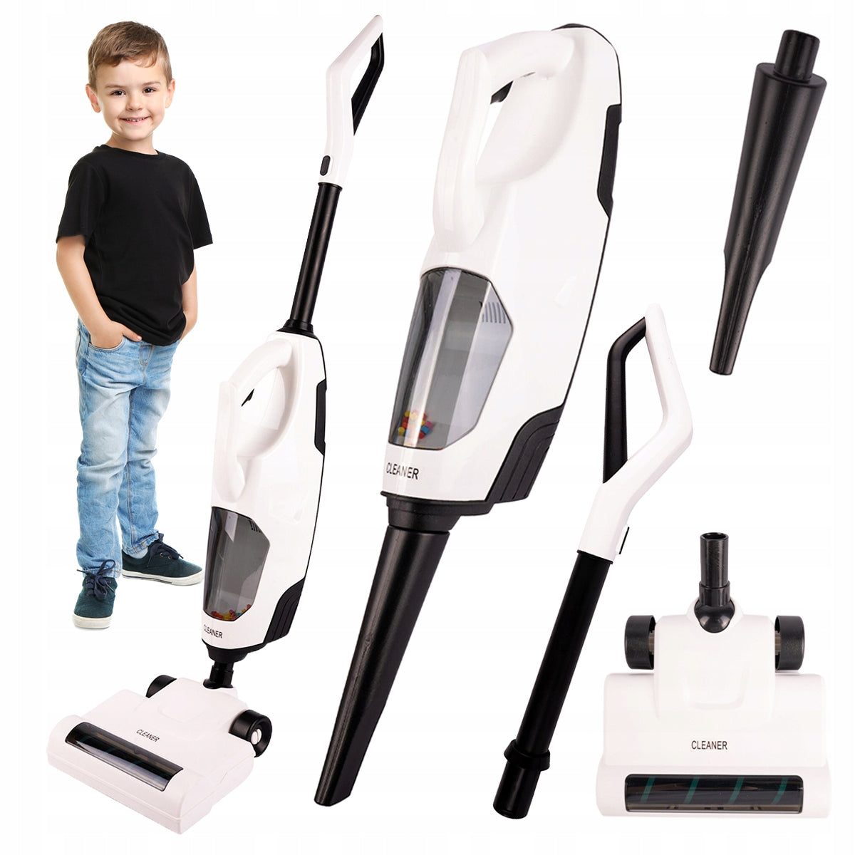 VERTICAL VACUUM CLEANER FOR CHILDREN WIRELESS WITH SUCTION FUNCTION WITH 2in1 SOUND Packaging status original